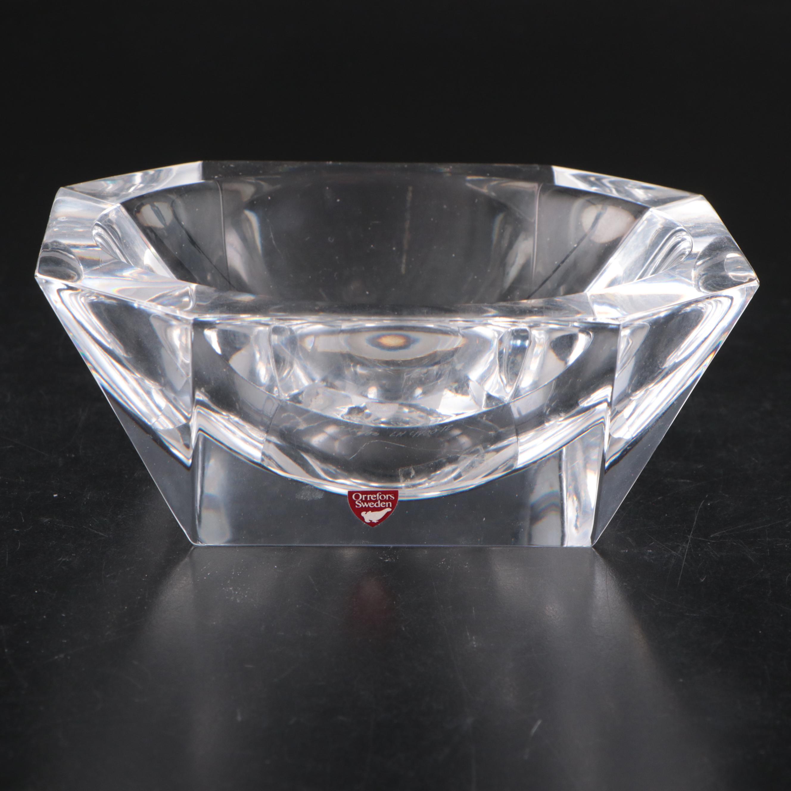 Orrefors Vase with Other Crystal Bowl and Candlesticks