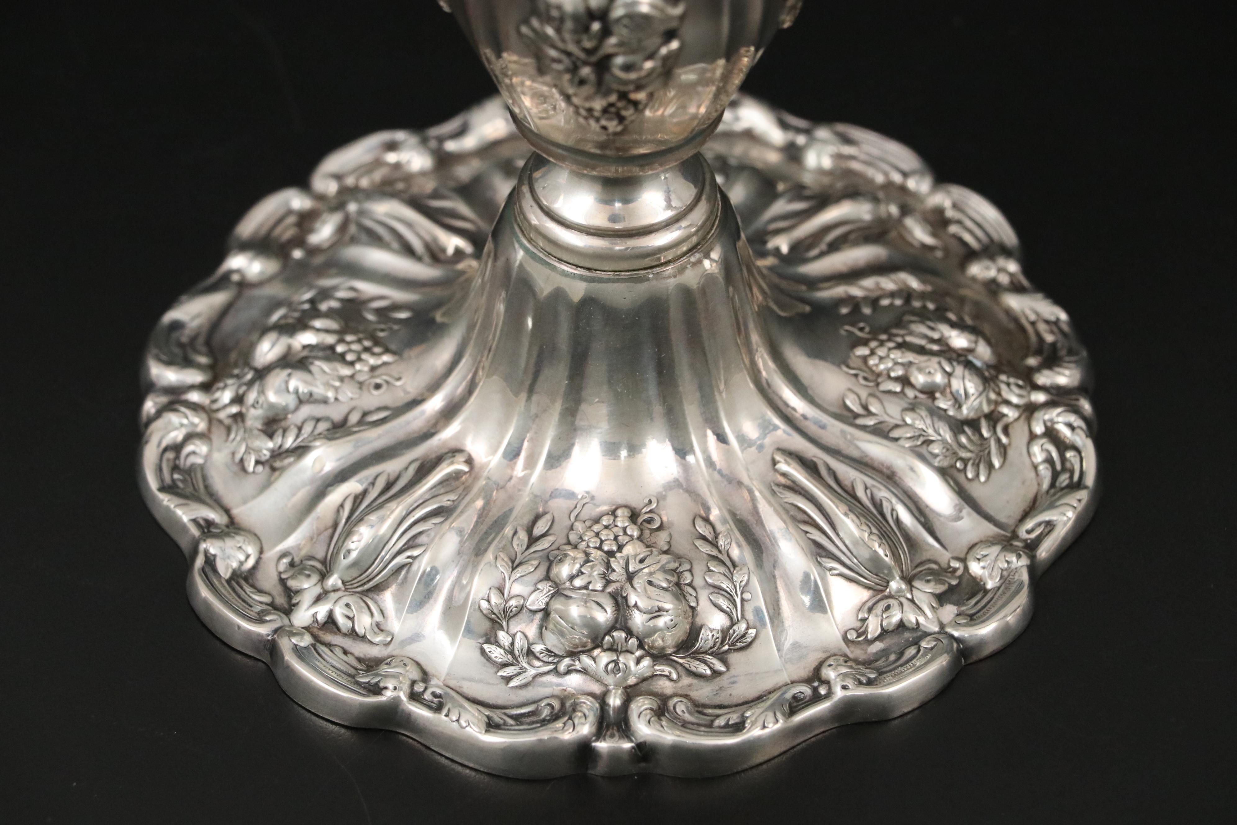 Reed & Barton "Francis I" Weighted Sterling Silver Candelabra, 1907–1927