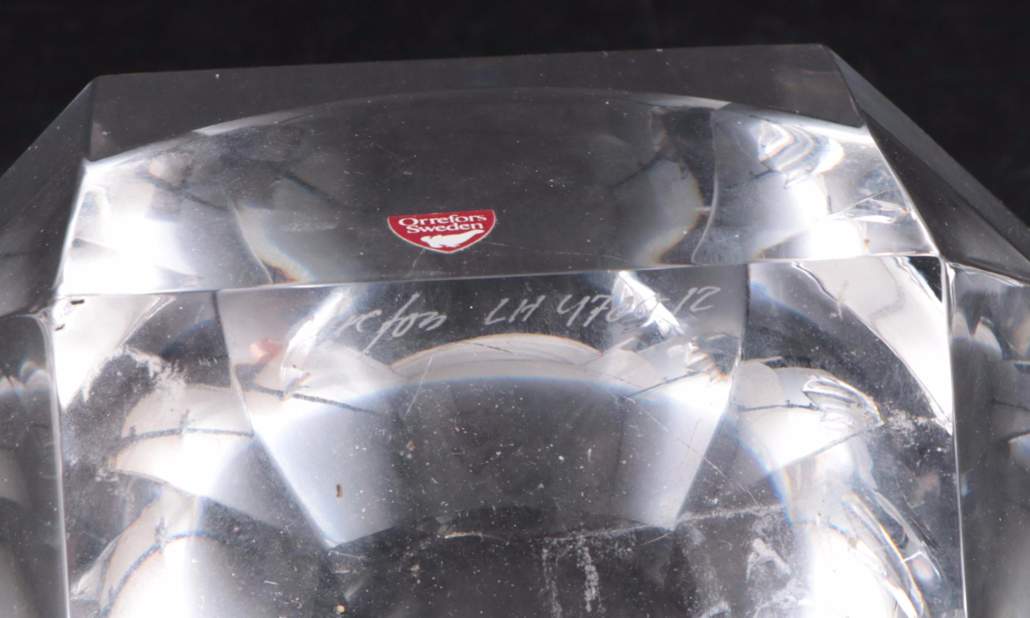 Orrefors Vase with Other Crystal Bowl and Candlesticks