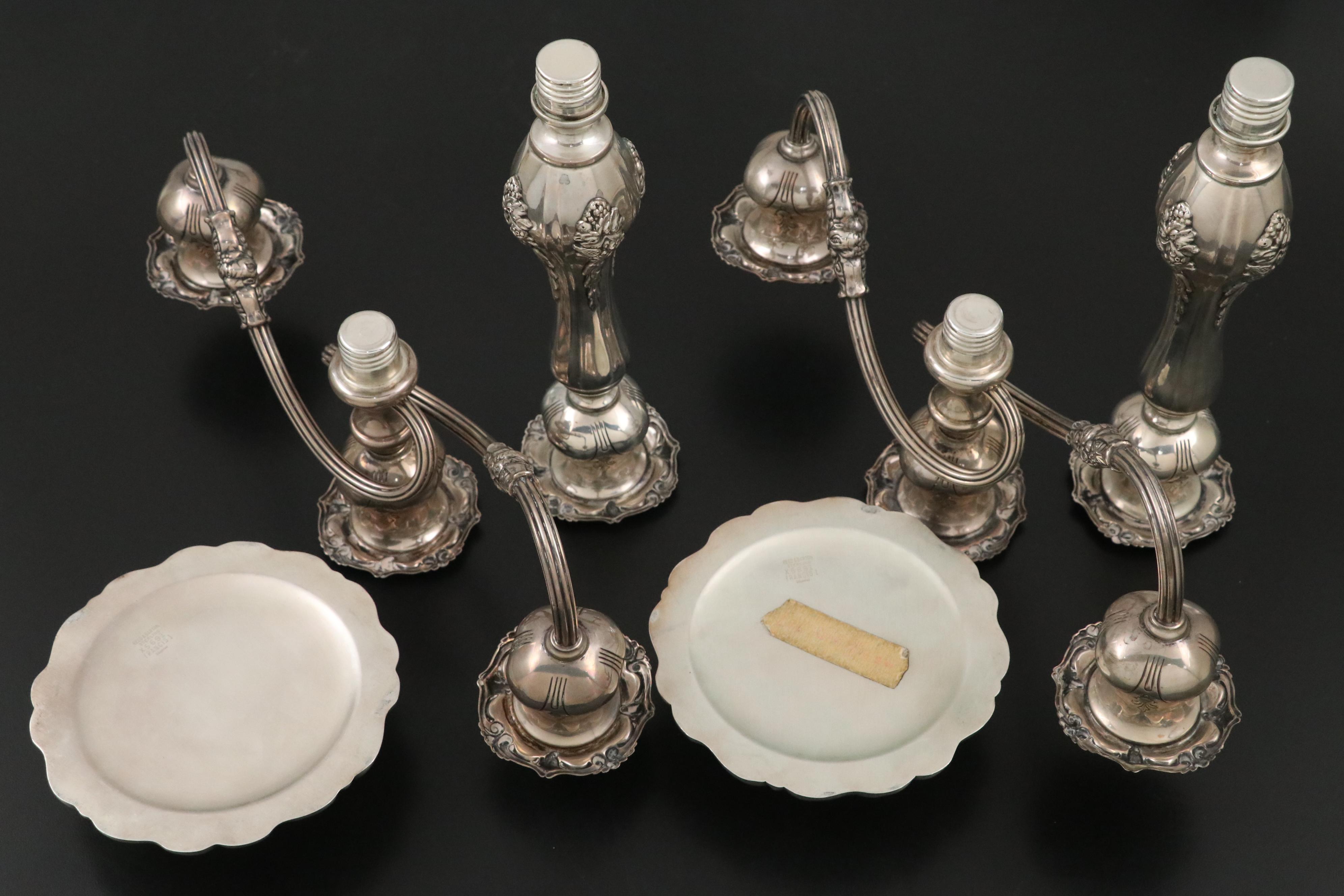 Reed & Barton "Francis I" Weighted Sterling Silver Candelabra, 1907–1927