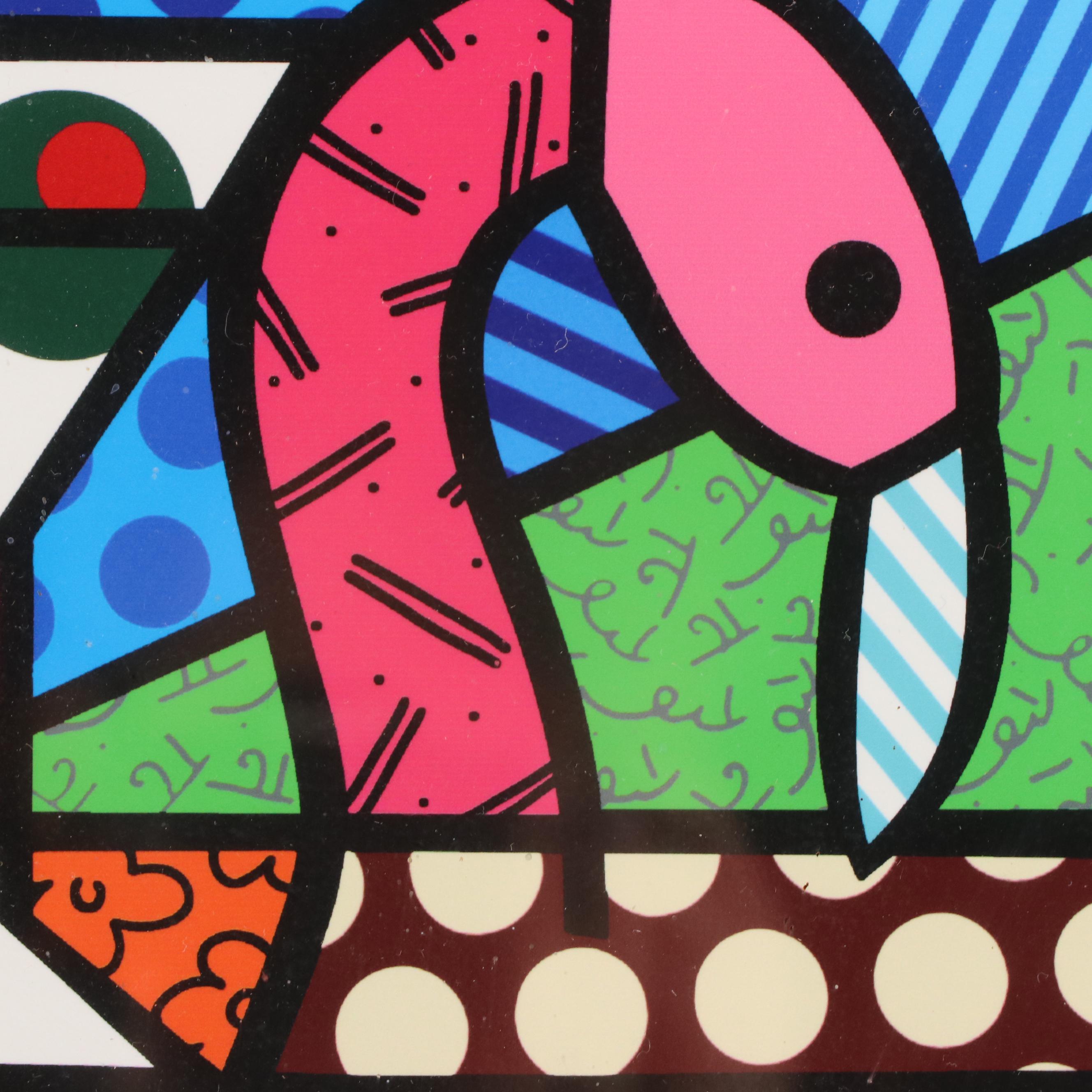 Romero Britto Giclée "News Cafe"