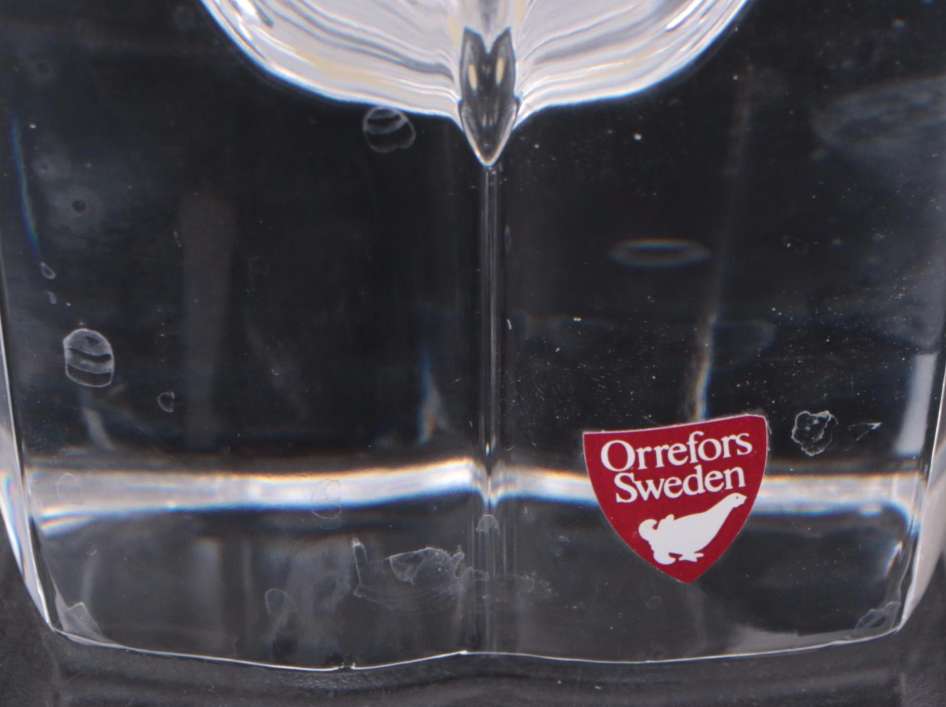 Orrefors Vase with Other Crystal Bowl and Candlesticks