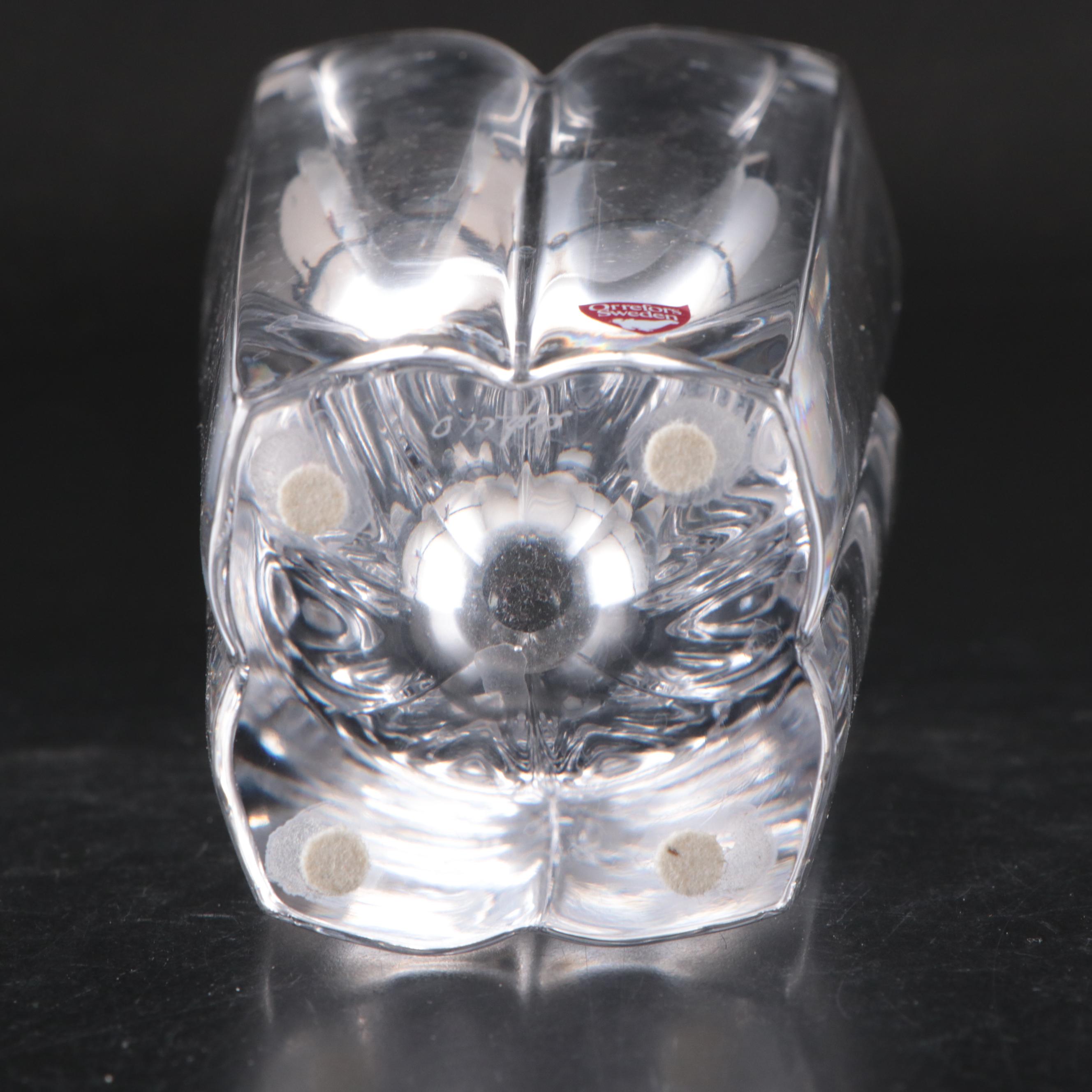 Orrefors Vase with Other Crystal Bowl and Candlesticks