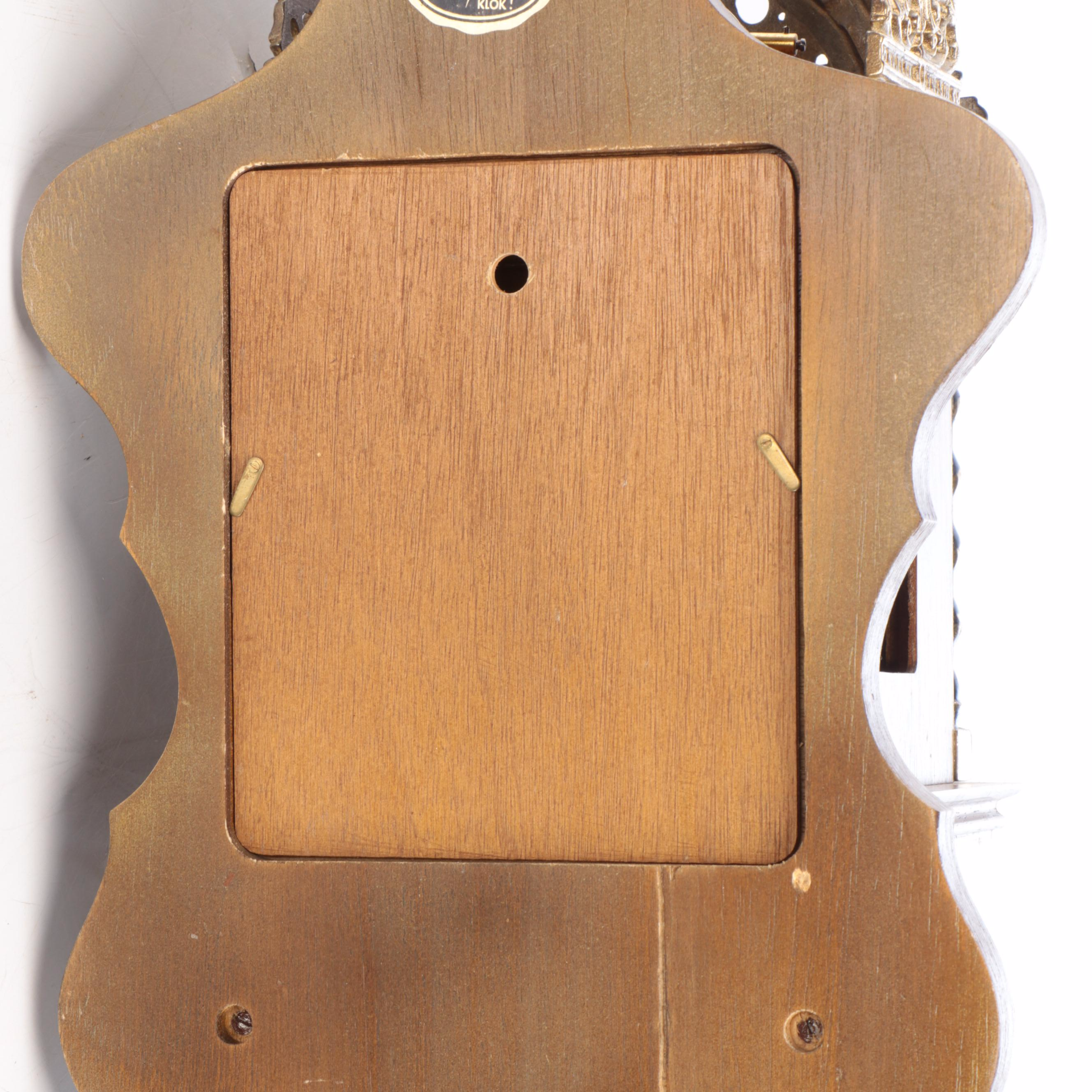 Dutch Orfac Zaanse Brass and Wood Wall Clock with German Movement, Late 20th C.