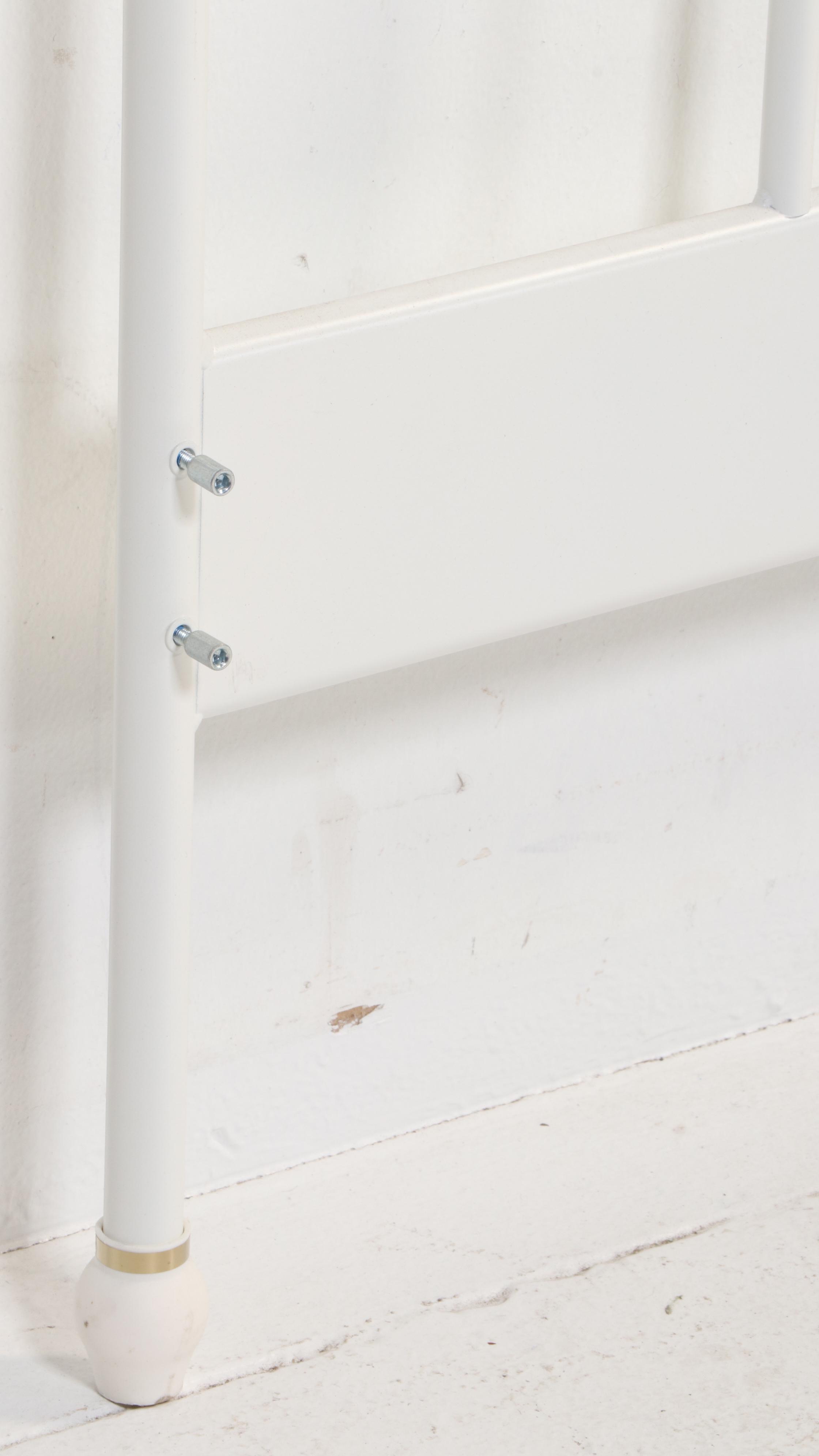 IKEA "SAGSTUA" White Painted Metal Queen Sized Bed Frame