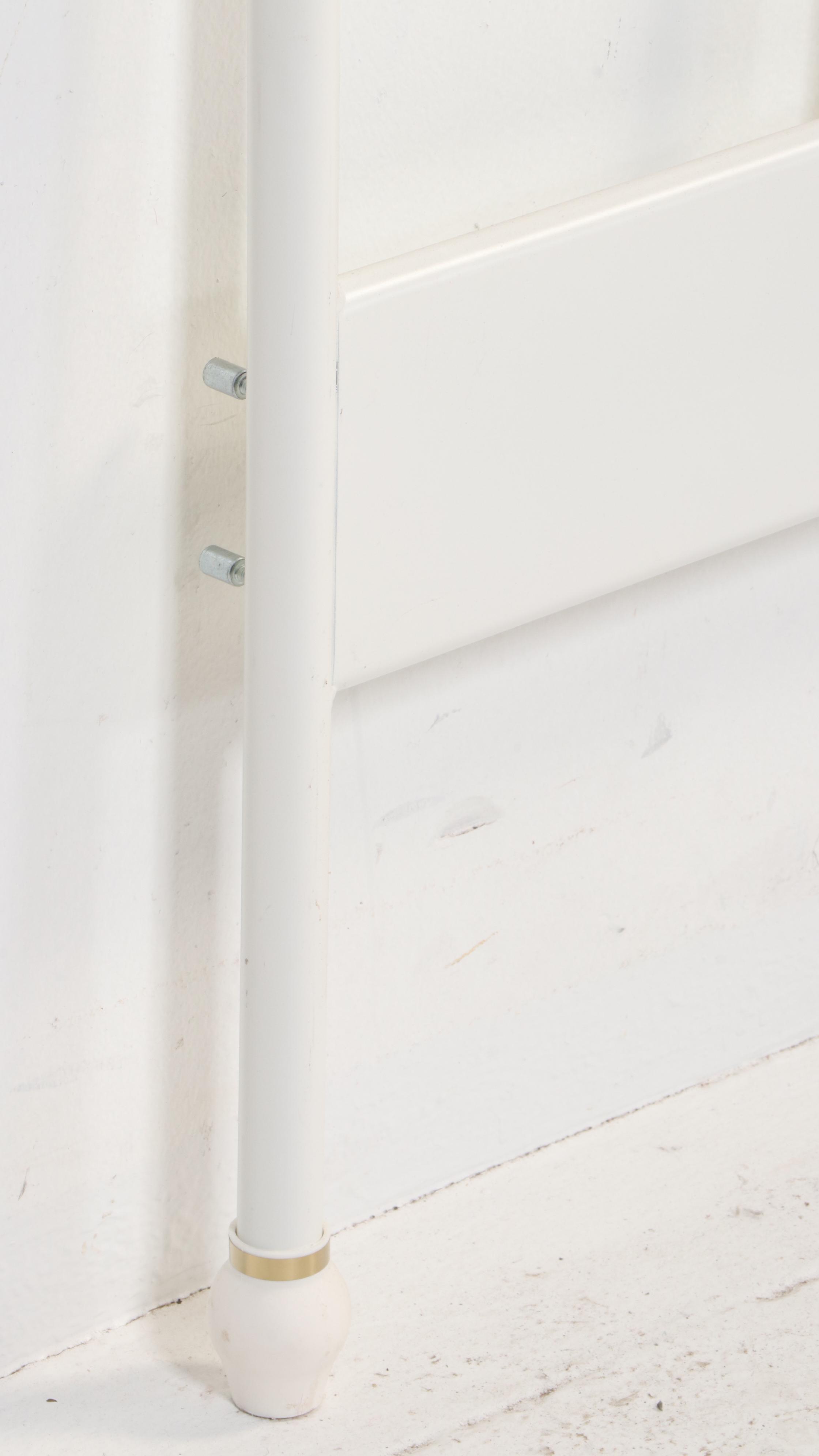 IKEA "SAGSTUA" White Painted Metal Queen Sized Bed Frame