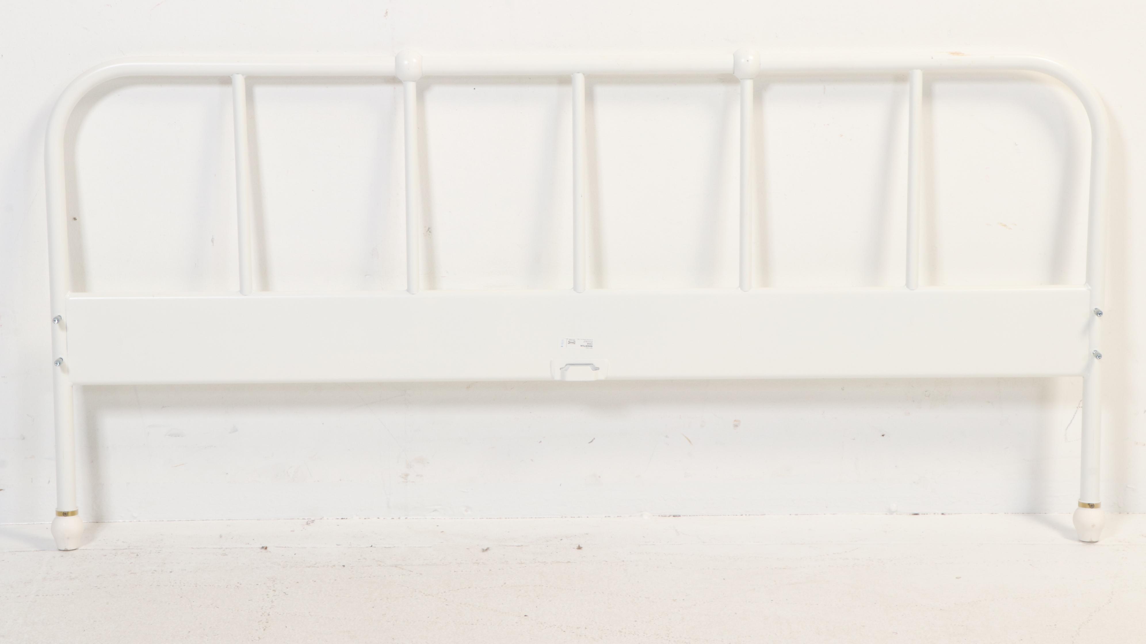 IKEA "SAGSTUA" White Painted Metal Queen Sized Bed Frame
