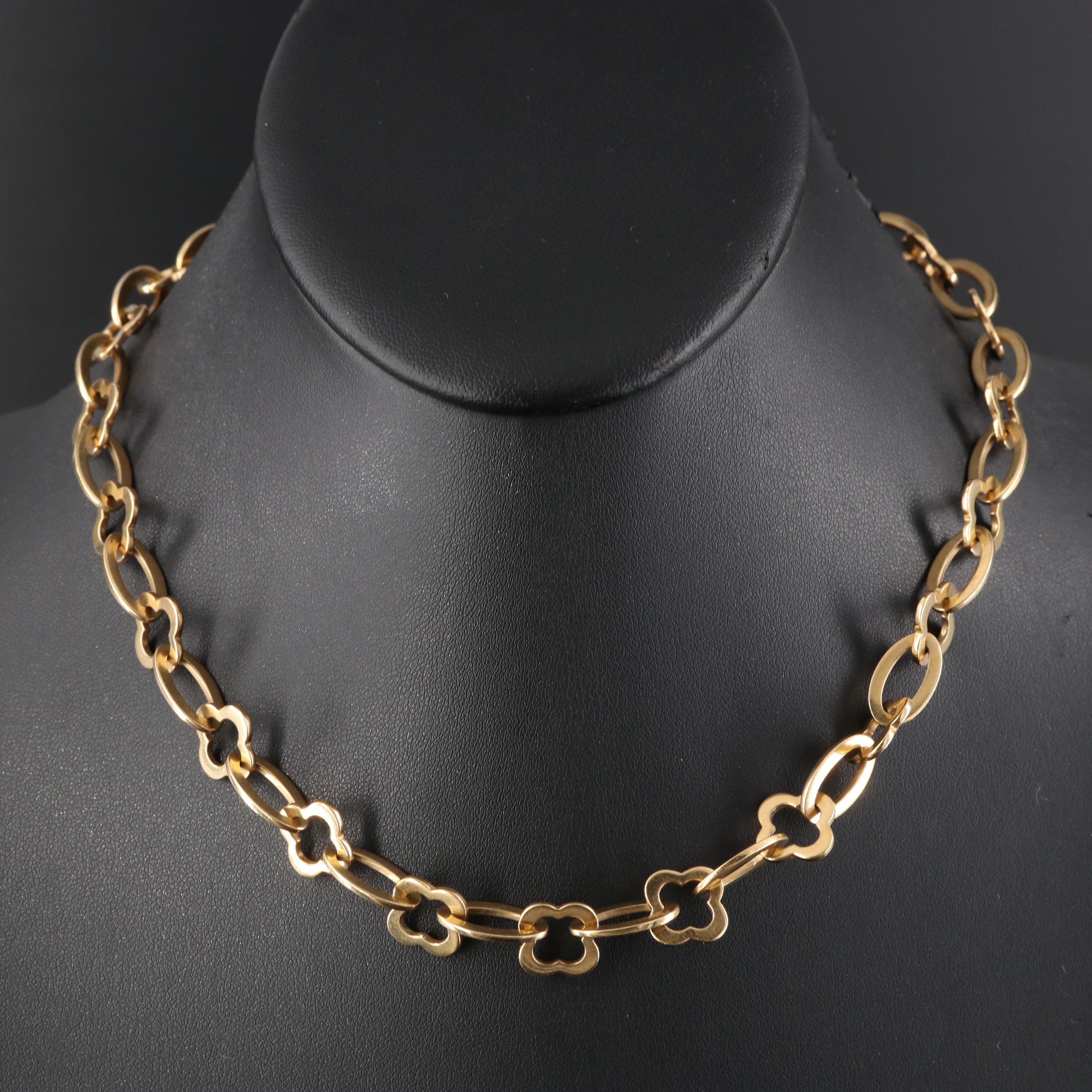 Van Cleef & Arpels 18K Byzantine Alhambra Necklace