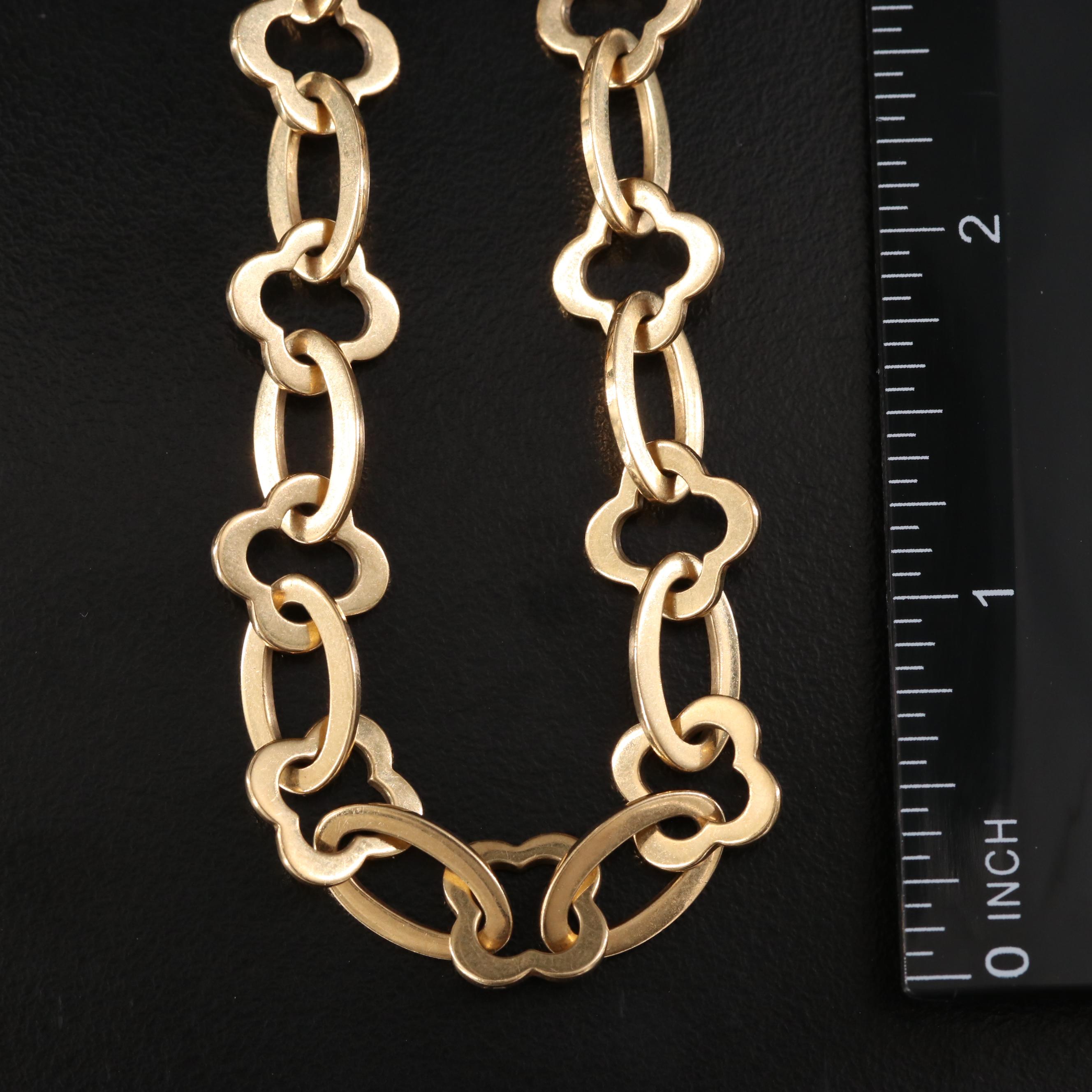 Van Cleef & Arpels 18K Byzantine Alhambra Necklace