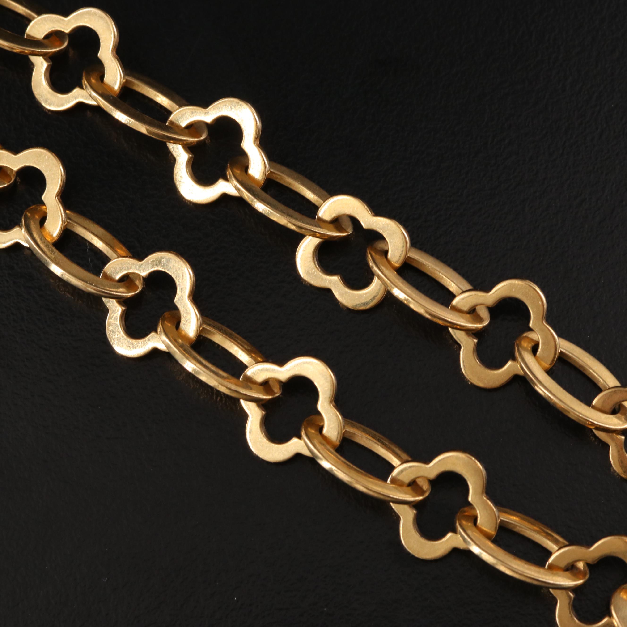 Van Cleef & Arpels 18K Byzantine Alhambra Necklace