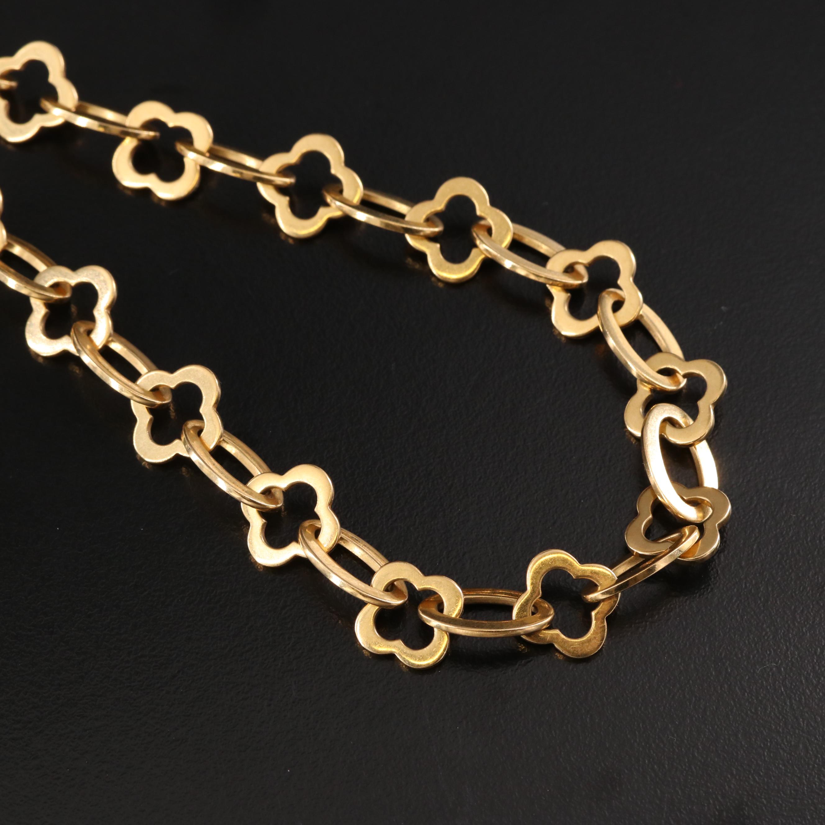 Van Cleef & Arpels 18K Byzantine Alhambra Necklace