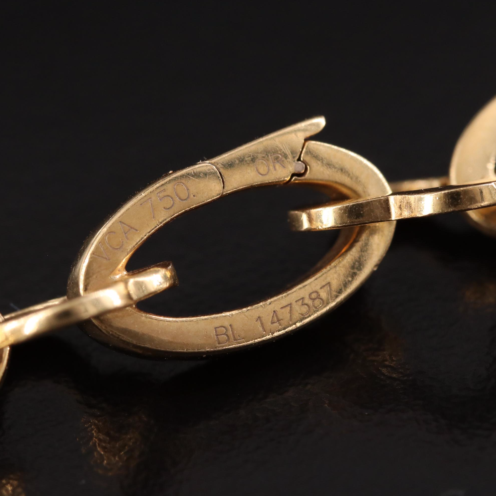 Van Cleef & Arpels 18K Byzantine Alhambra Necklace