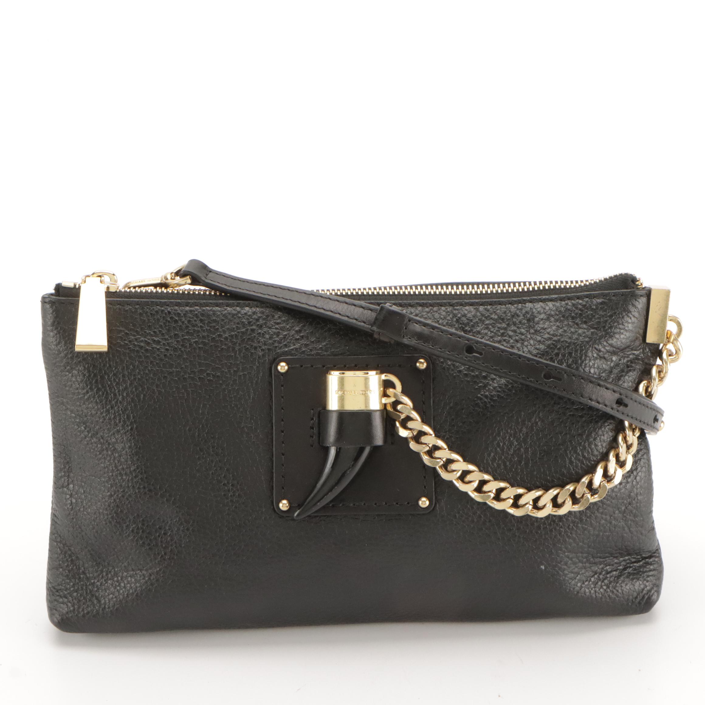 Michael Kors James Black Leather Crossbody & Bedford Navy Leather Shoulder Bag