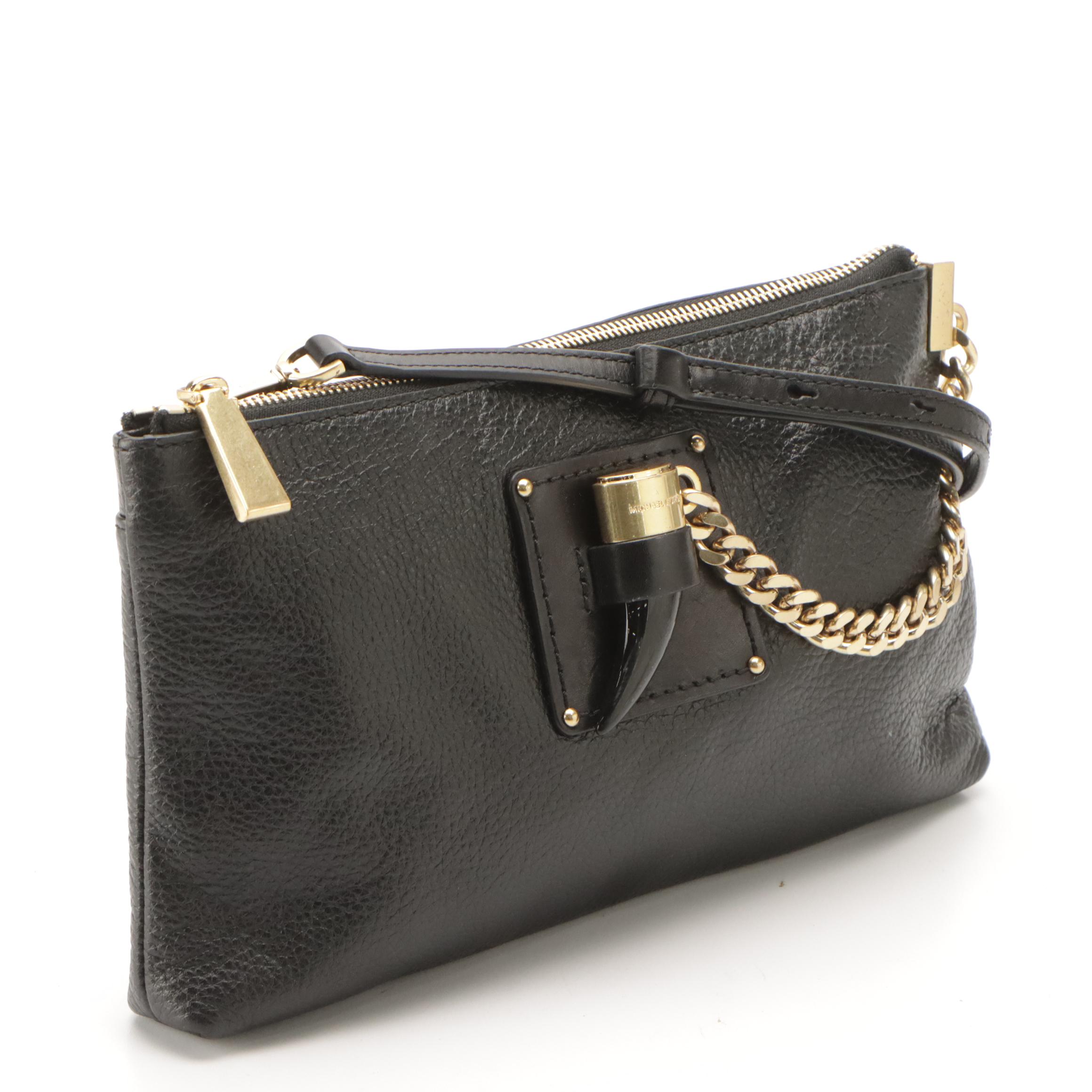 Michael Kors James Black Leather Crossbody & Bedford Navy Leather Shoulder Bag