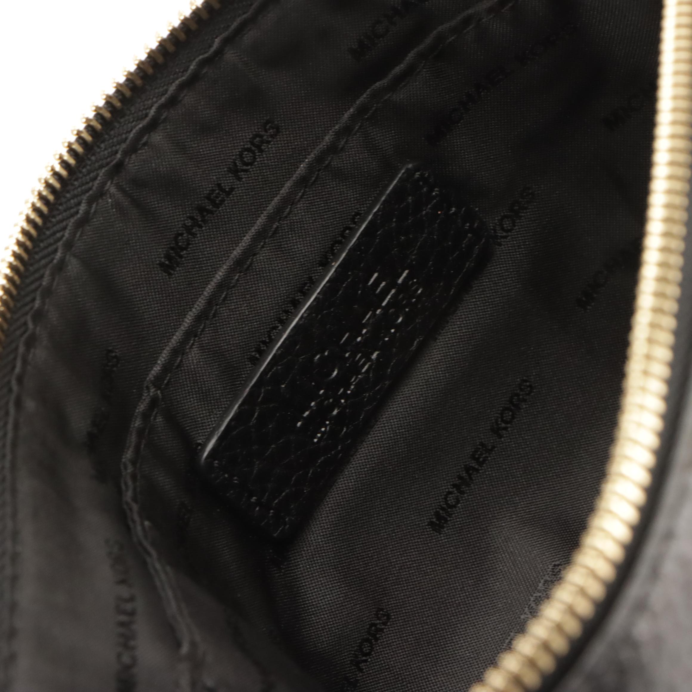 Michael Kors James Black Leather Crossbody & Bedford Navy Leather Shoulder Bag