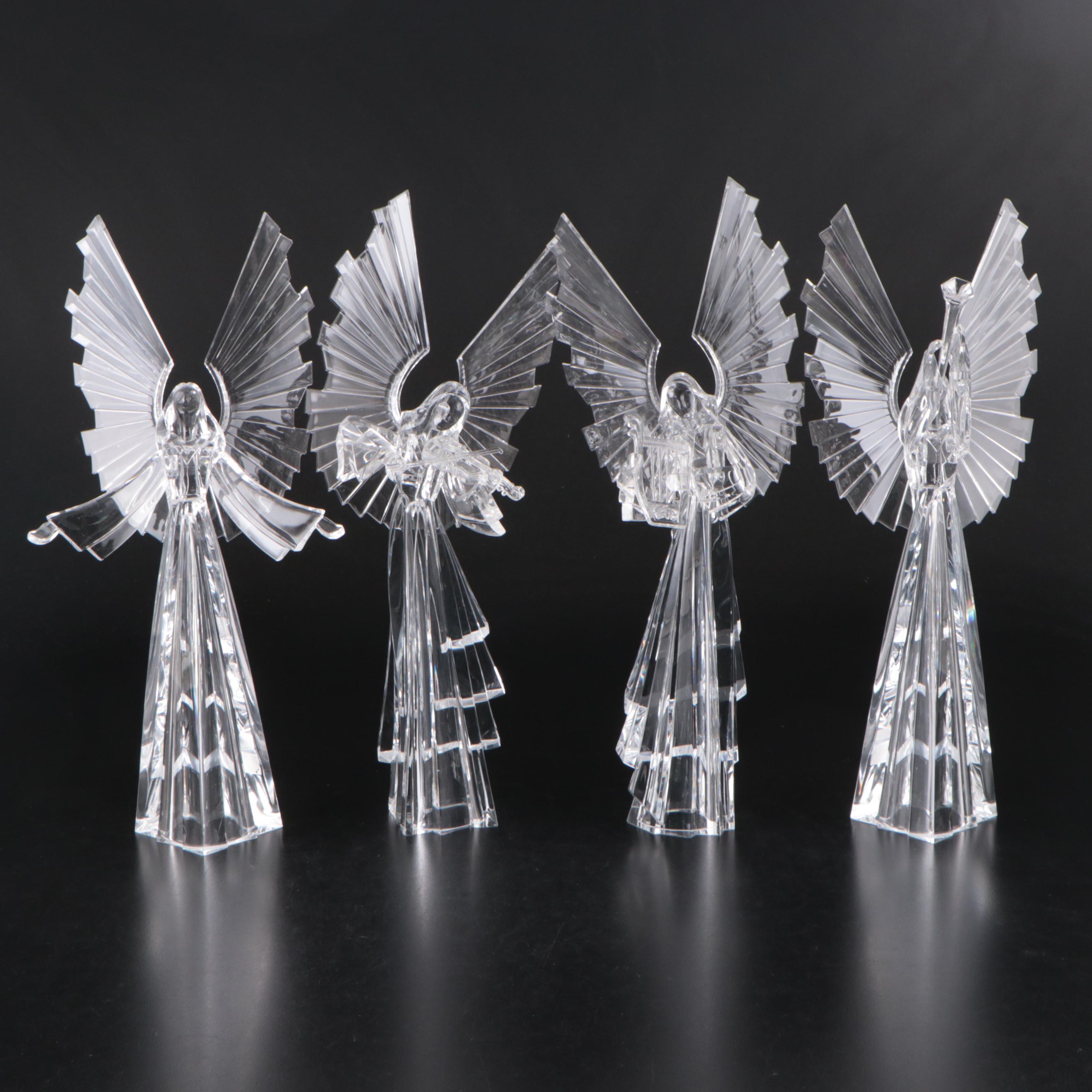 Clear Acrylic Angel Figurines