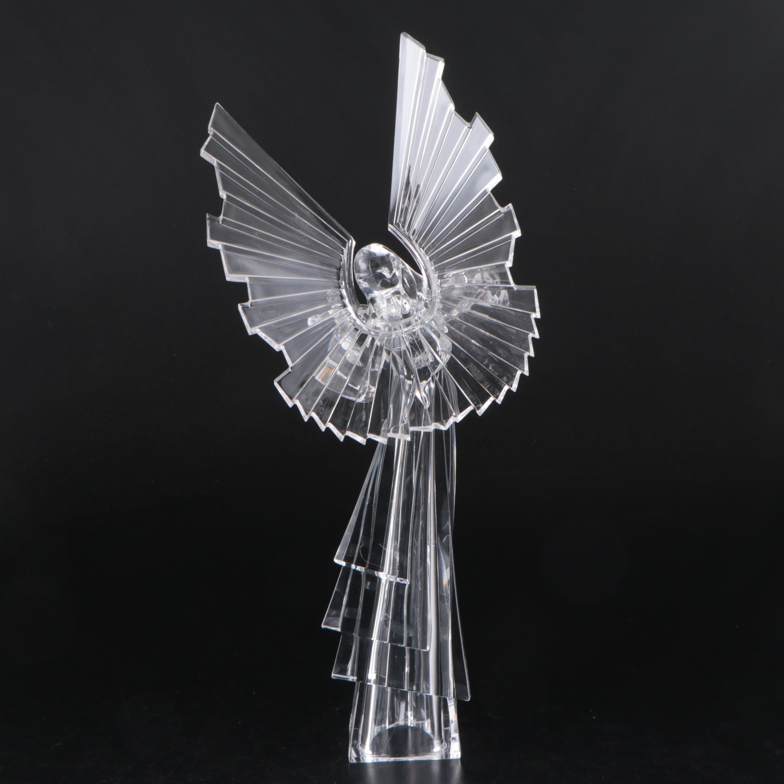 Clear Acrylic Angel Figurines