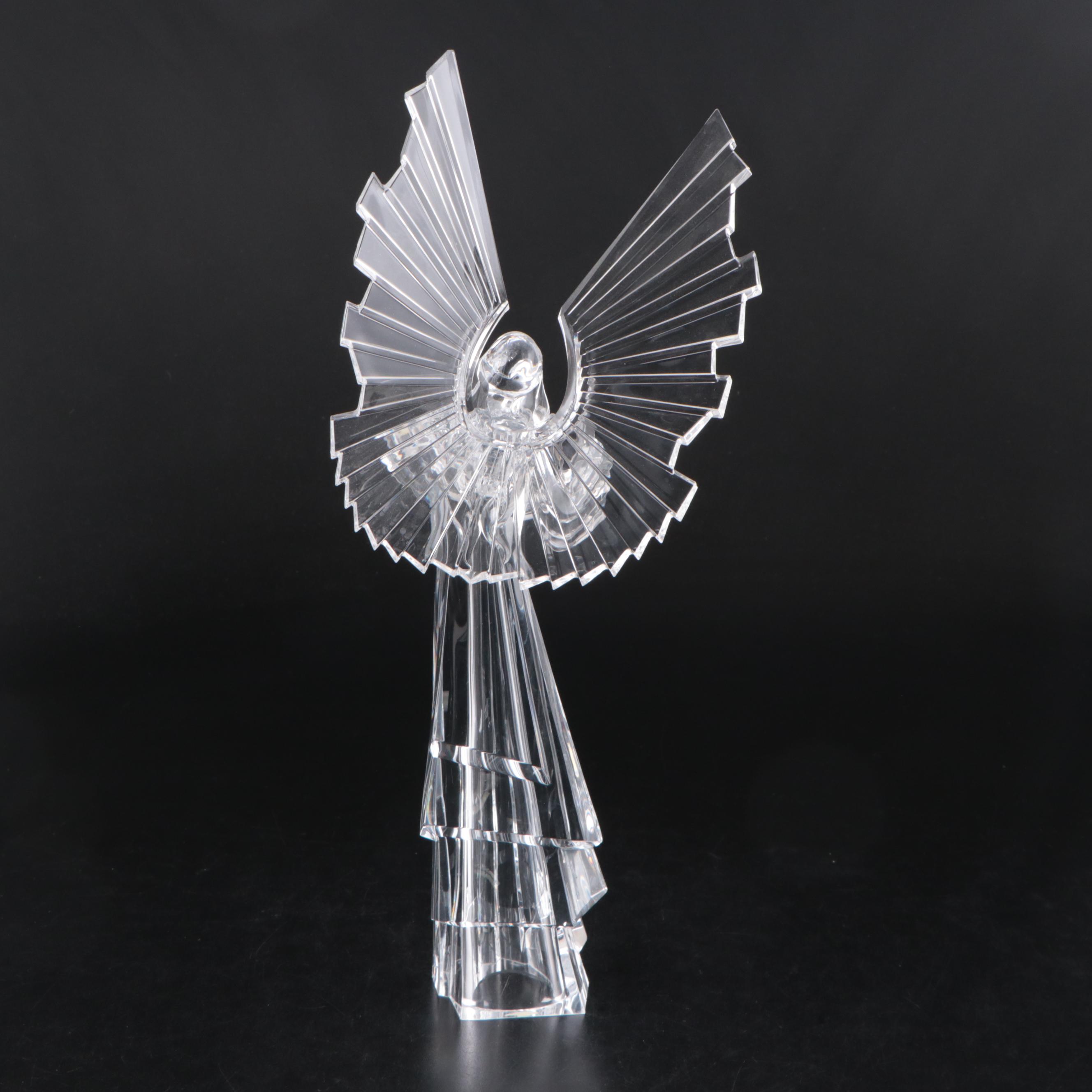 Clear Acrylic Angel Figurines