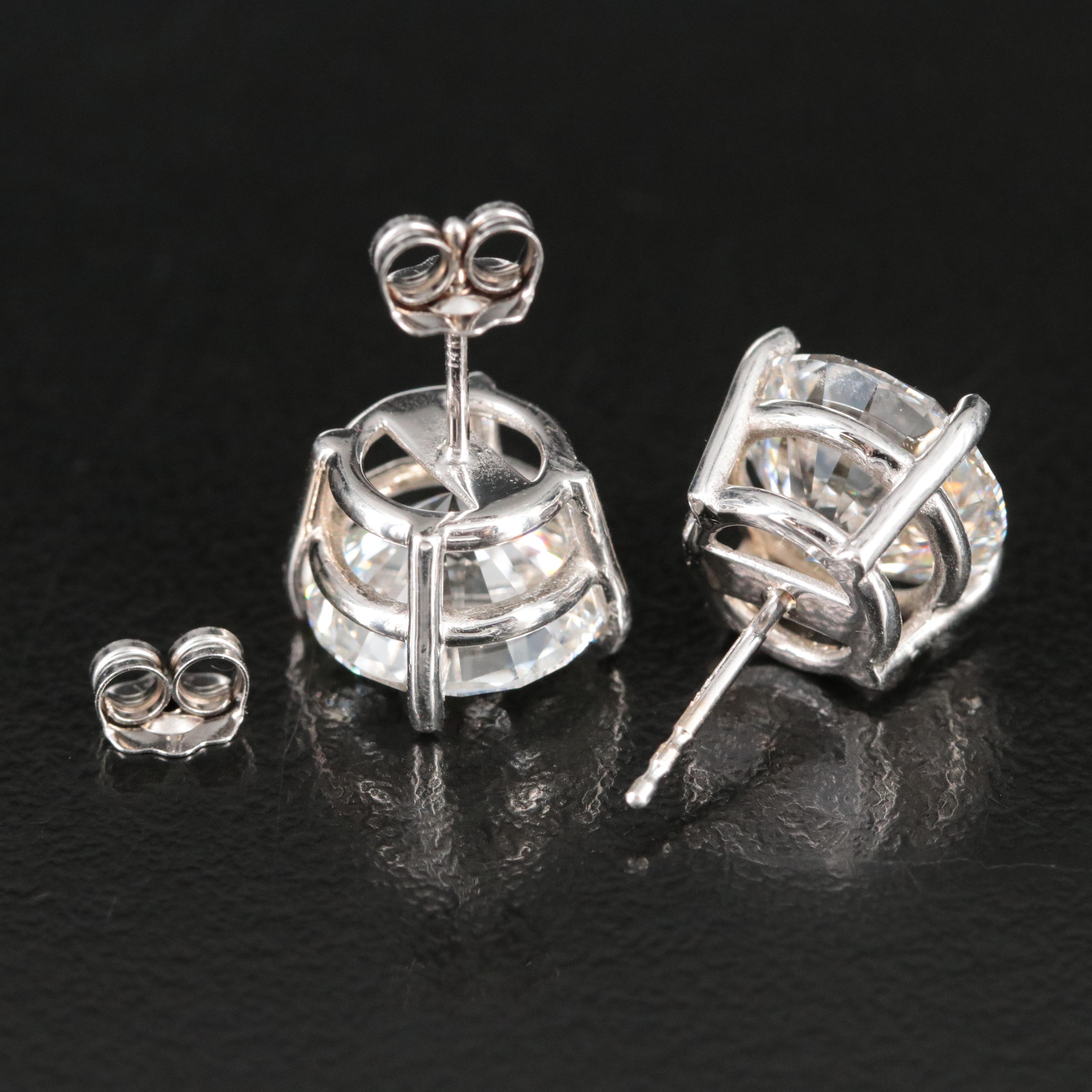 14K 6.96 CTW Lab Grown Diamond Stud Earrings with IGI Reports