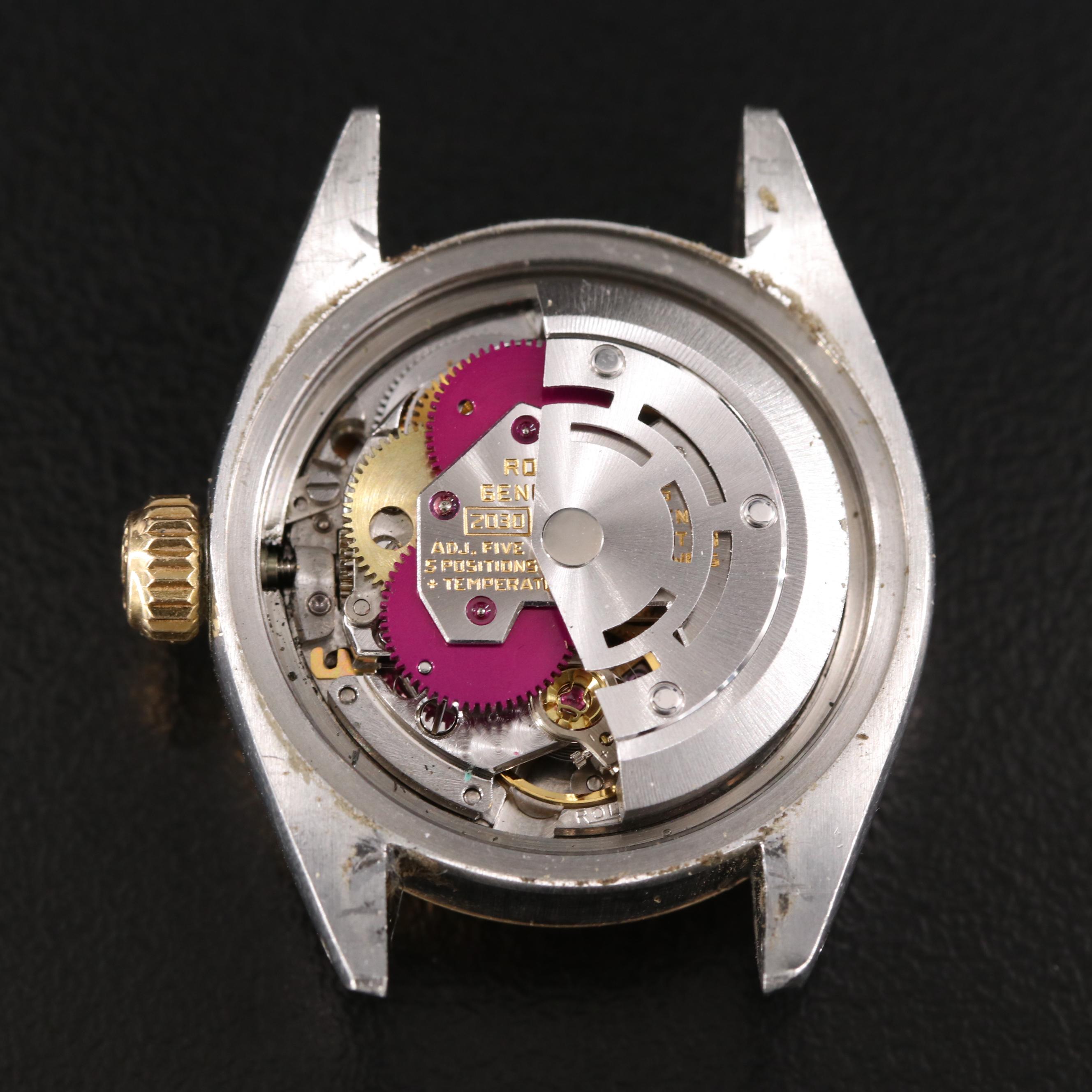 1977 Rolex 14K and Stainless Steel Datejust Watch