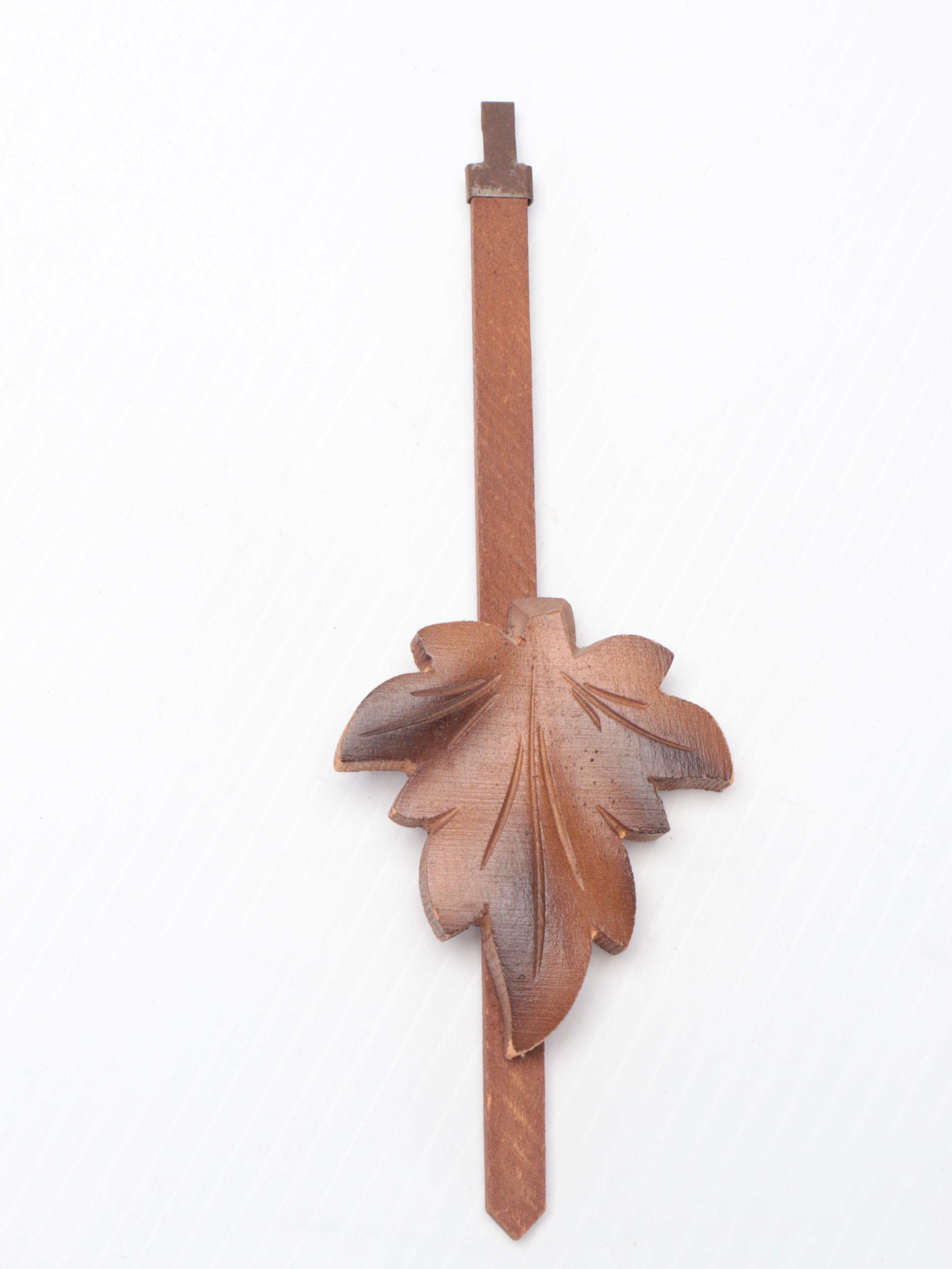 German Black Forest Style Carved Wood Traditional Cuckoo Clock