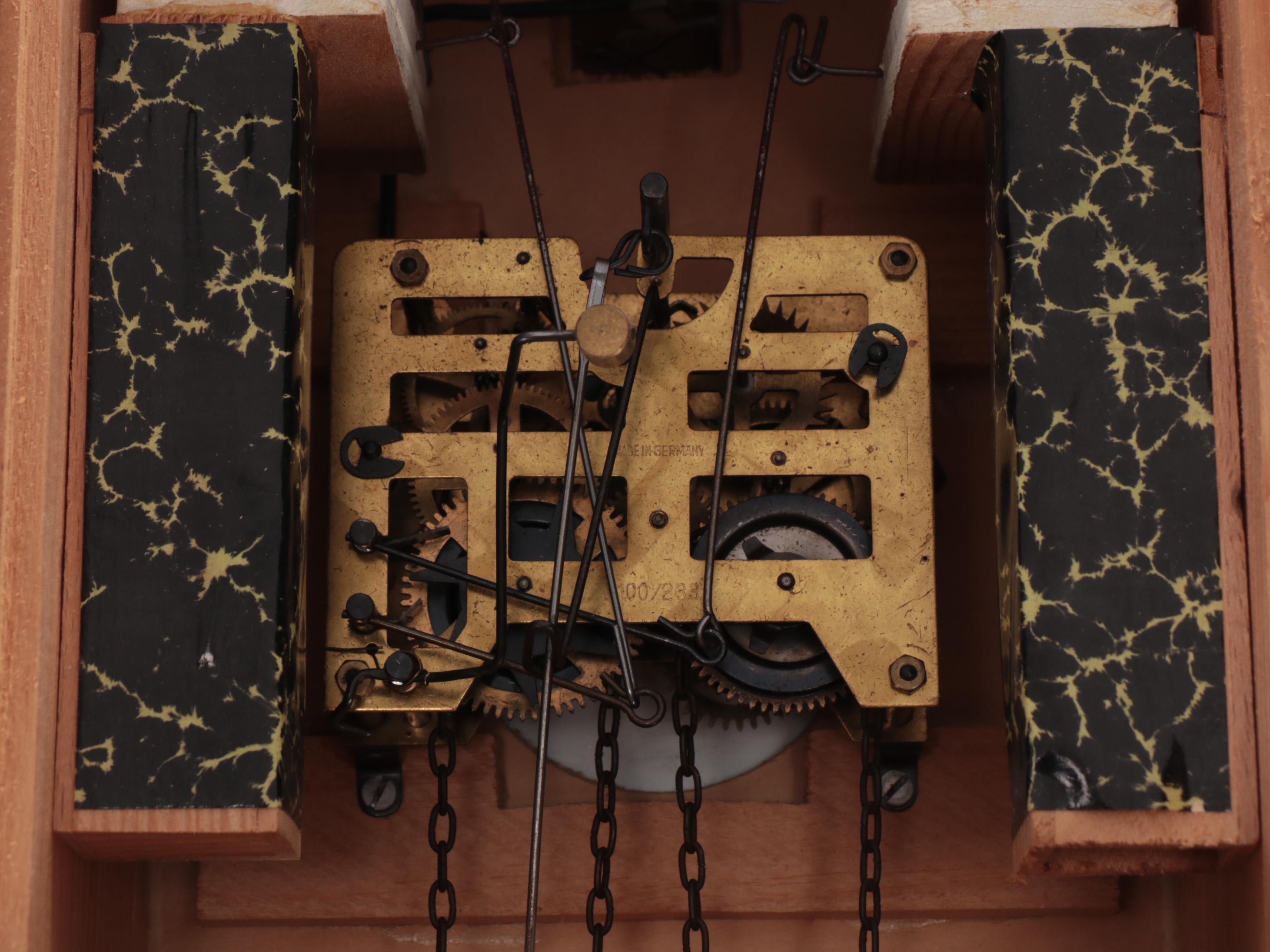 German Black Forest Style Carved Wood Traditional Cuckoo Clock