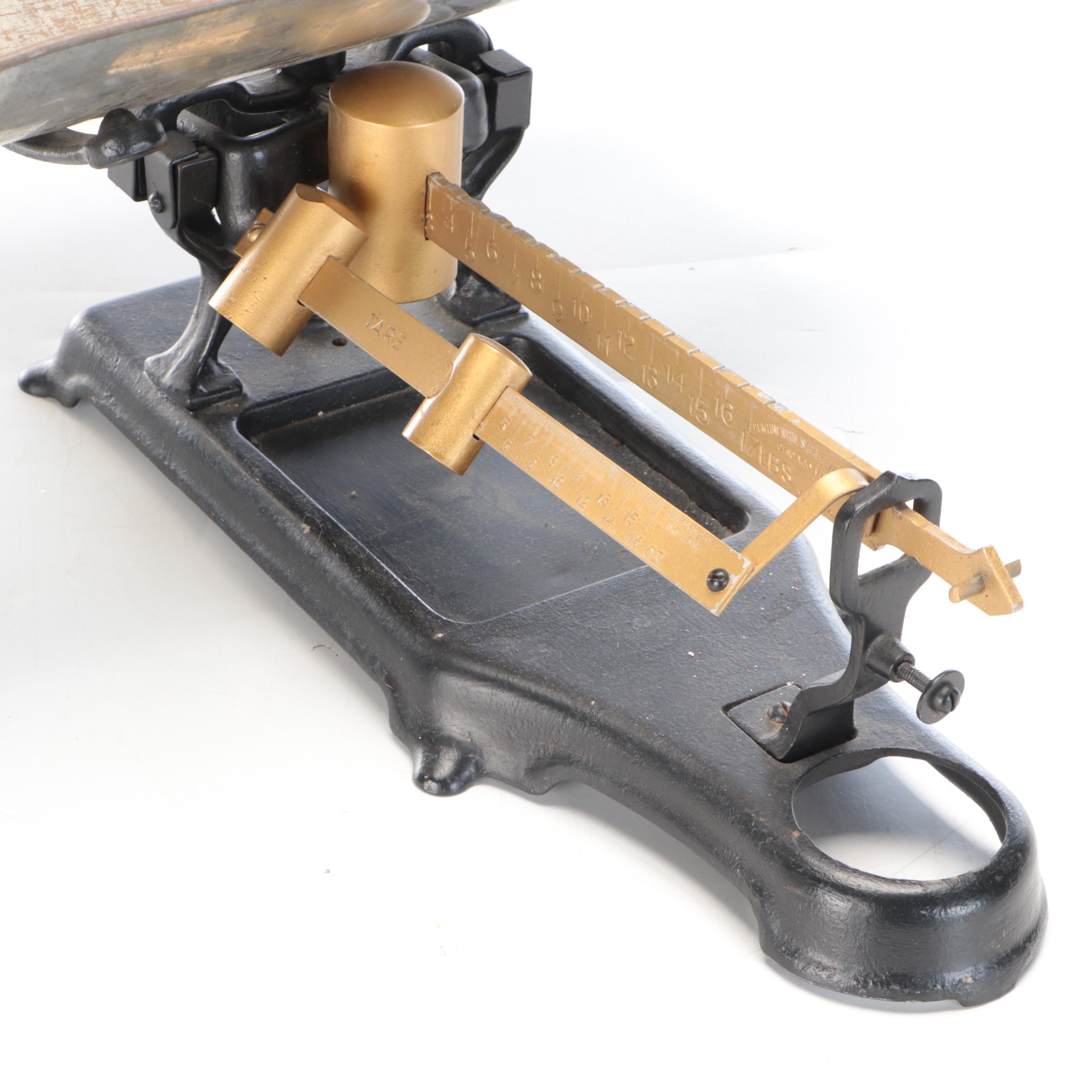 Continental Scale Co. Cast Iron Baby Scale