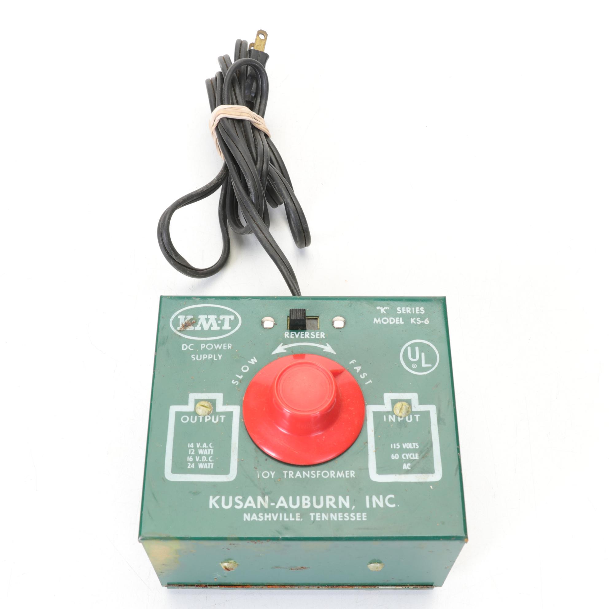 Marx O-Gauge Three-Rail Train Set with HO Scale Buildings and Accessories