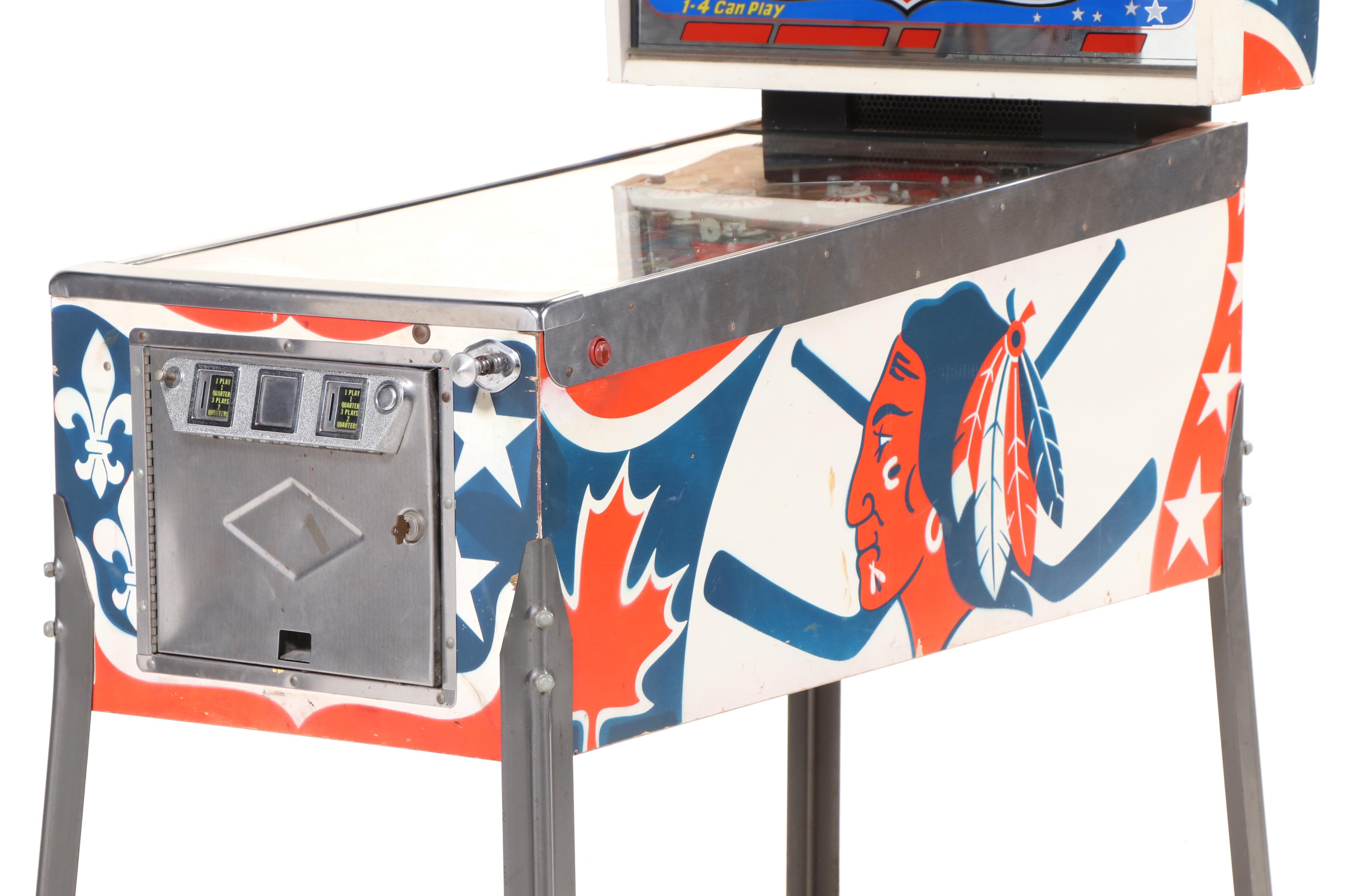 Bally Manufacturing Co. Bobby Orr's Power Play Pinball Machine, Late 20th C.
