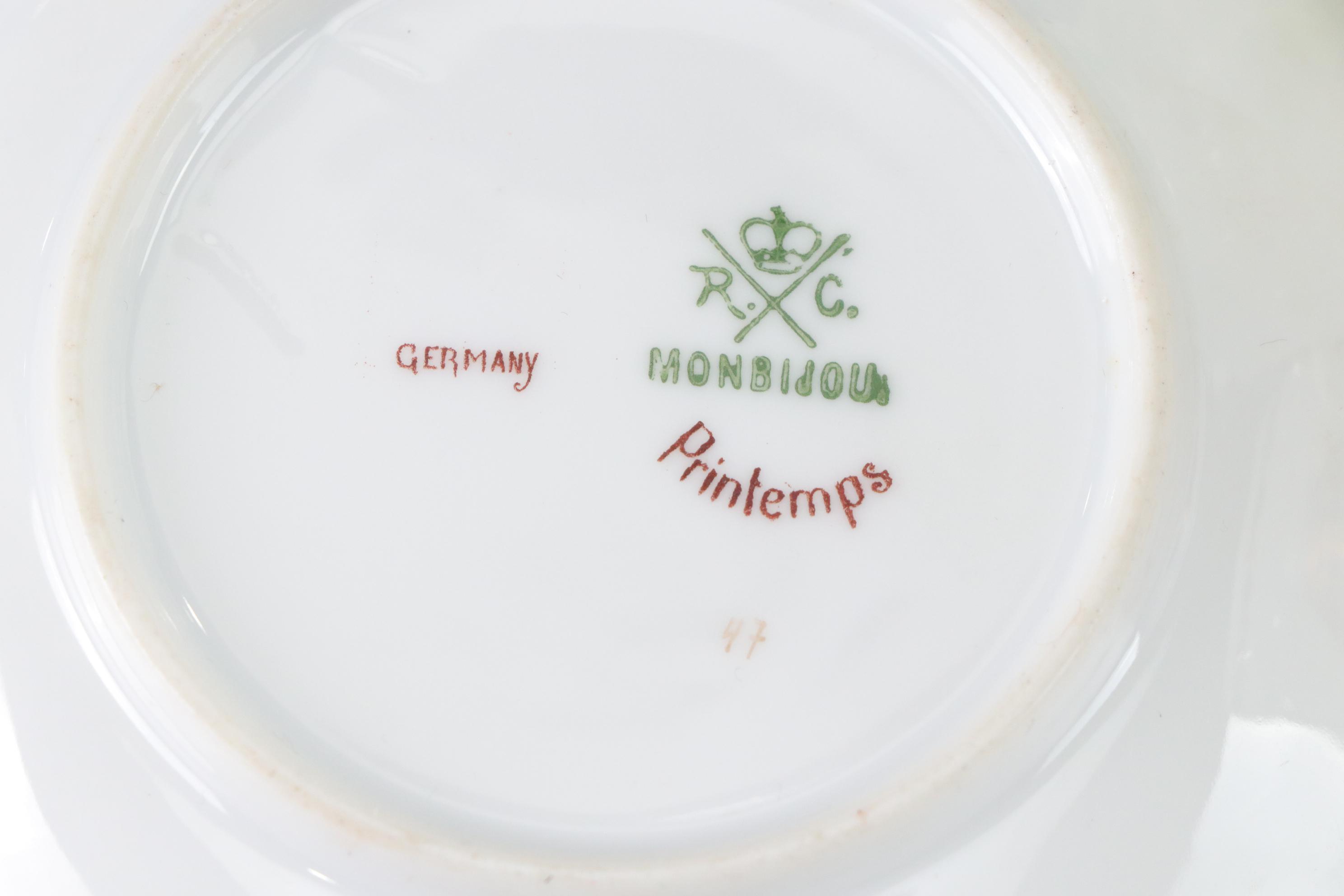 Assorted Porcelain Cups and Saucers with George III's Mug