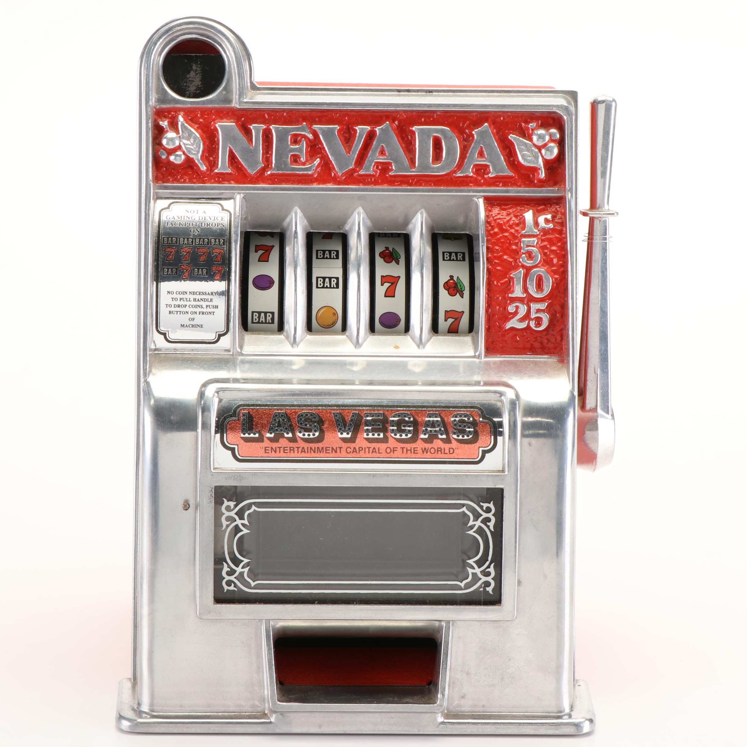 Novelty "Nevada" Table Top Slot Machine Replica
