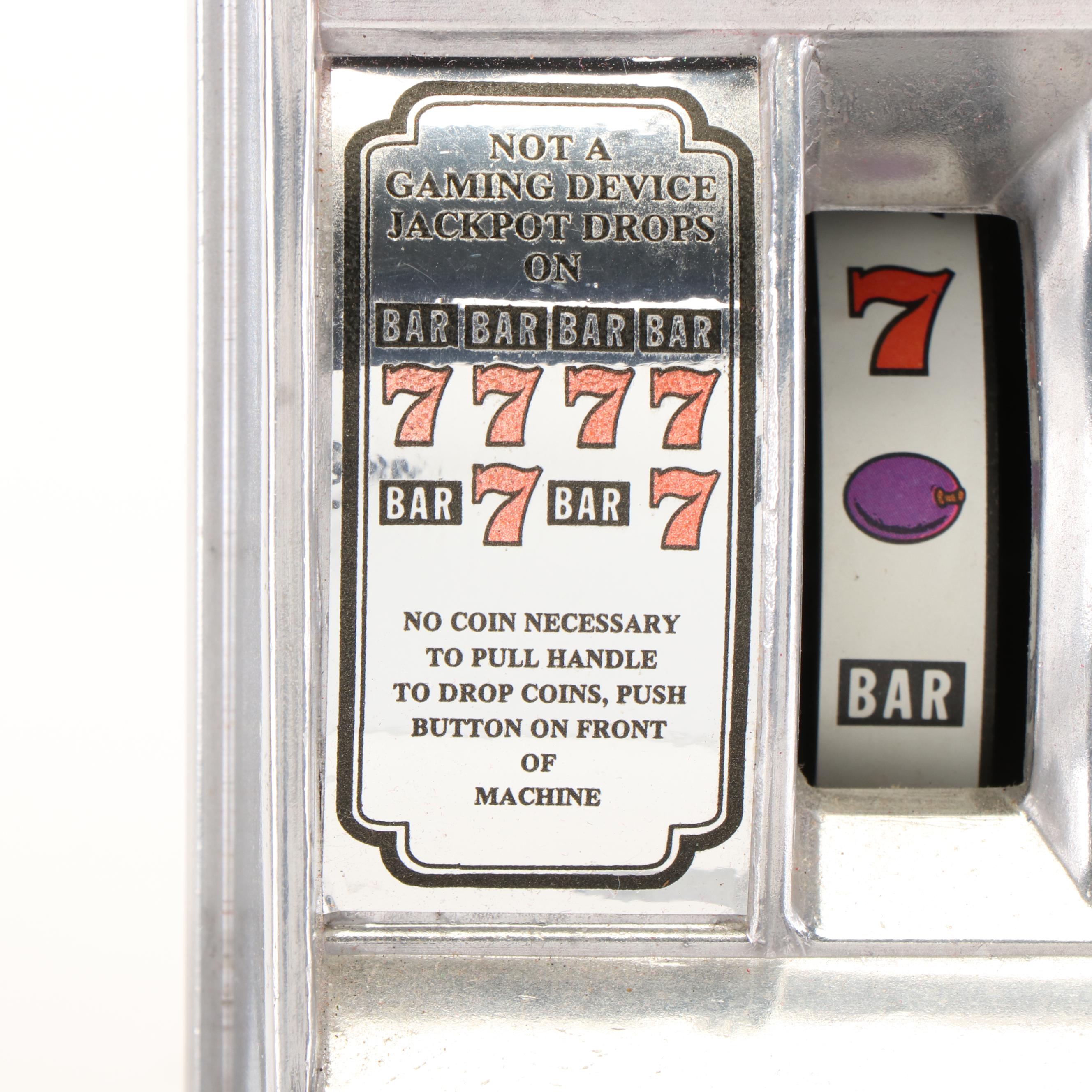 Novelty "Nevada" Table Top Slot Machine Replica