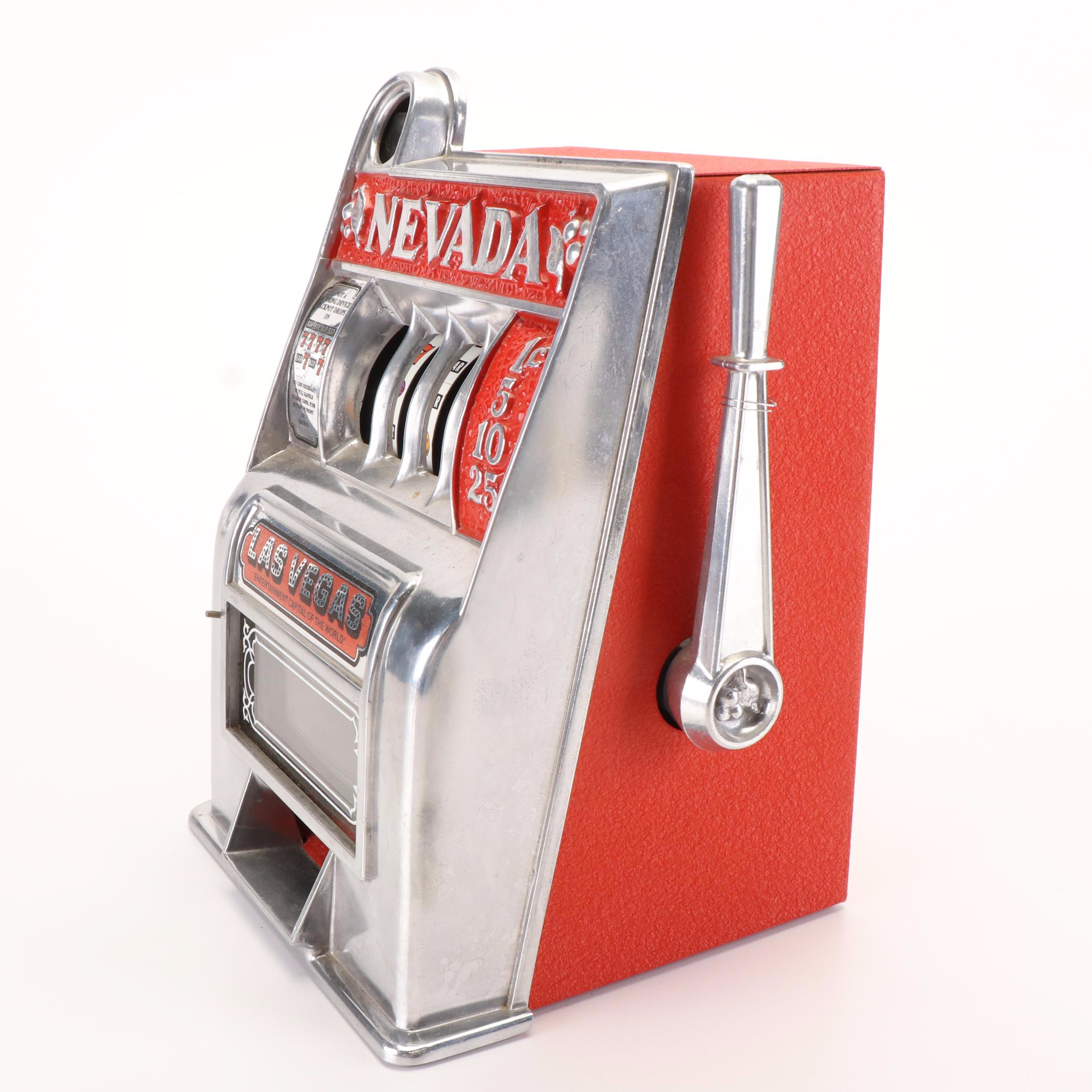 Novelty "Nevada" Table Top Slot Machine Replica
