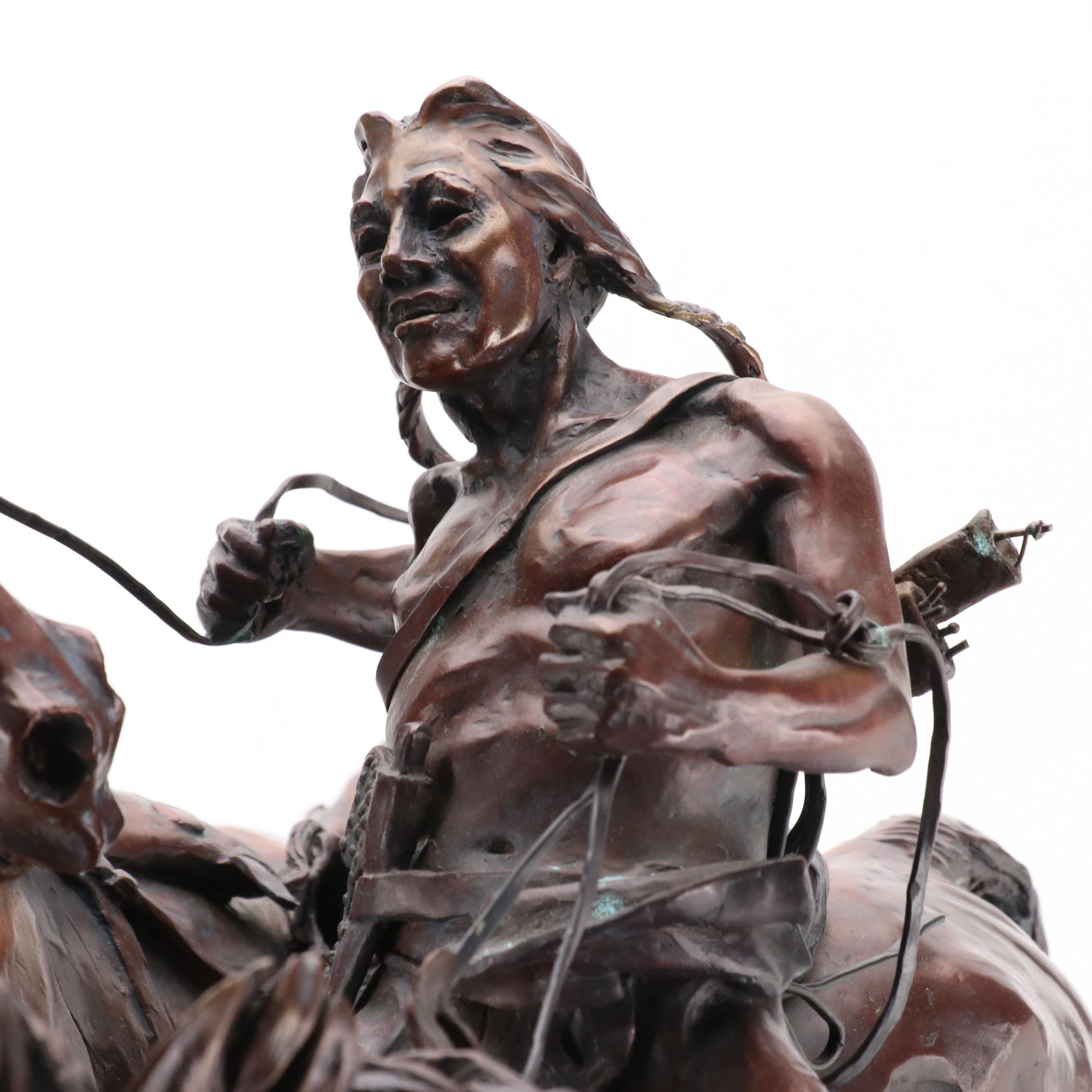 Deborah Copenhaver Fellows Cast Bronze Statue "The Buffalo Horse"