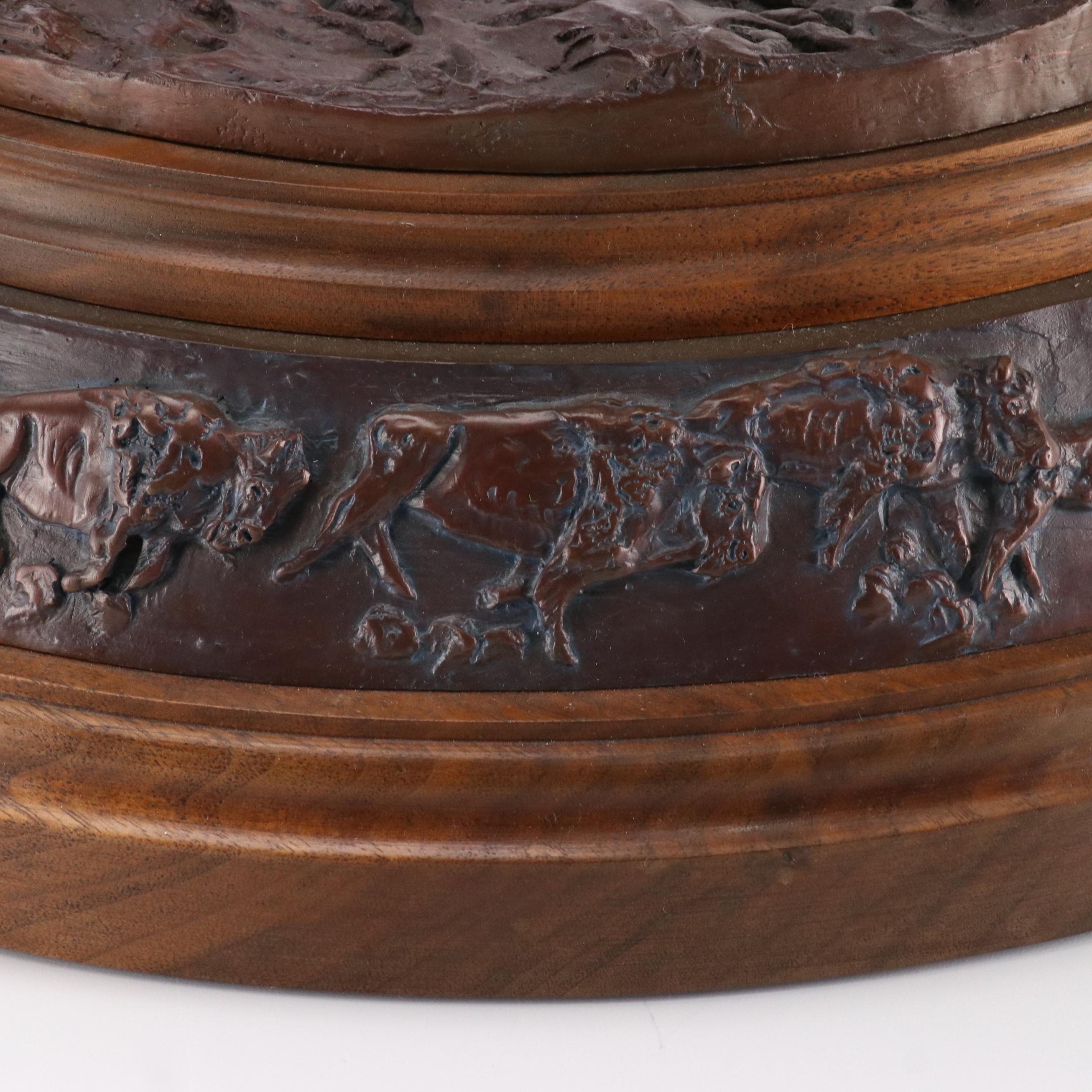 Deborah Copenhaver Fellows Cast Bronze Statue "The Buffalo Horse"