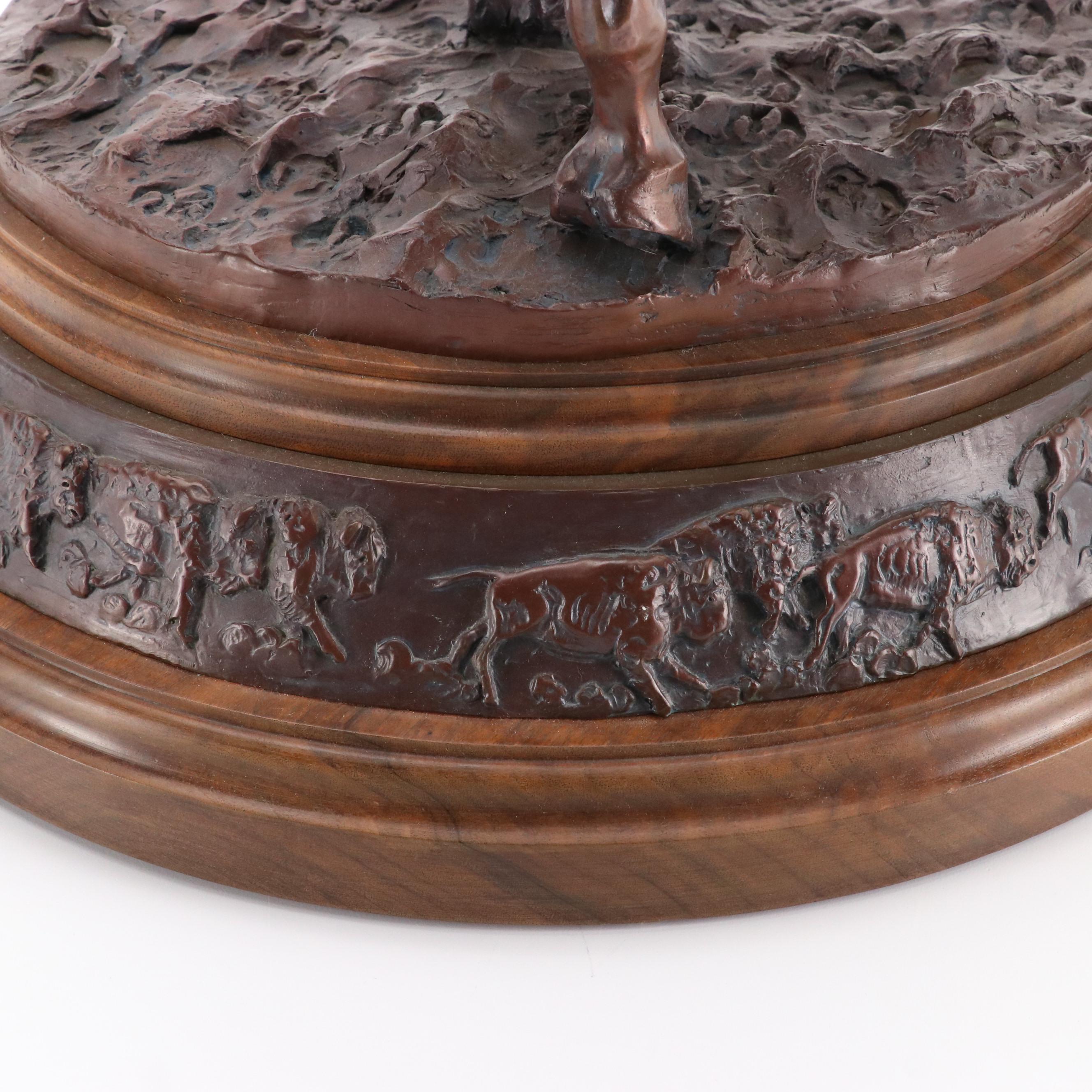 Deborah Copenhaver Fellows Cast Bronze Statue "The Buffalo Horse"