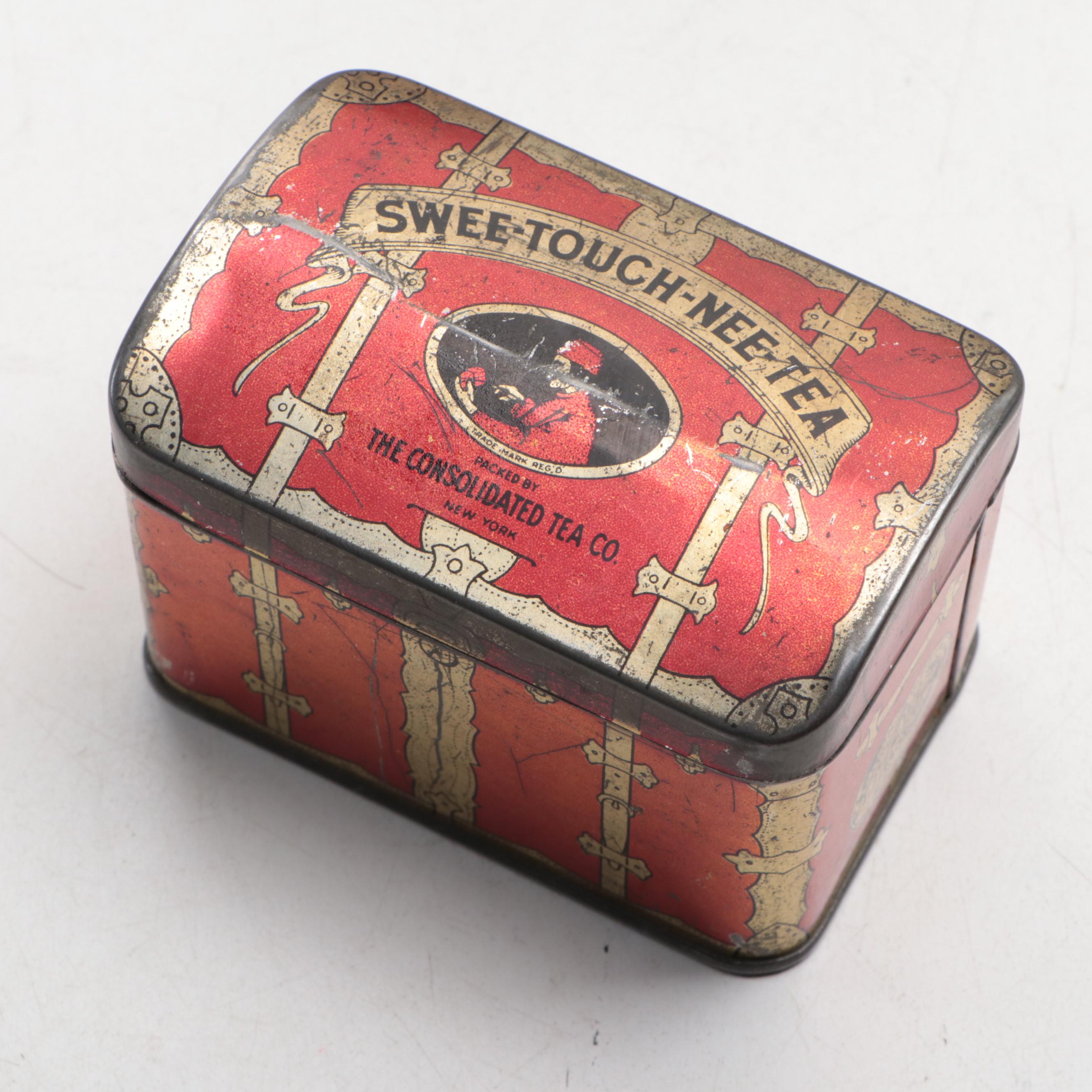 Huntley & Palmer Biscuit Tin with Singer Sewing Tin and More Vintage Tins