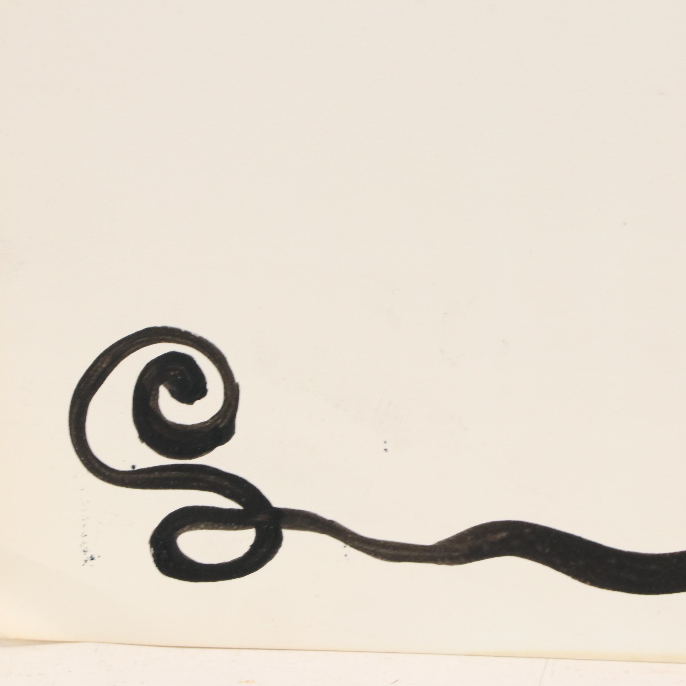 Achi Sullo Stylized Abstract Gouache Painting