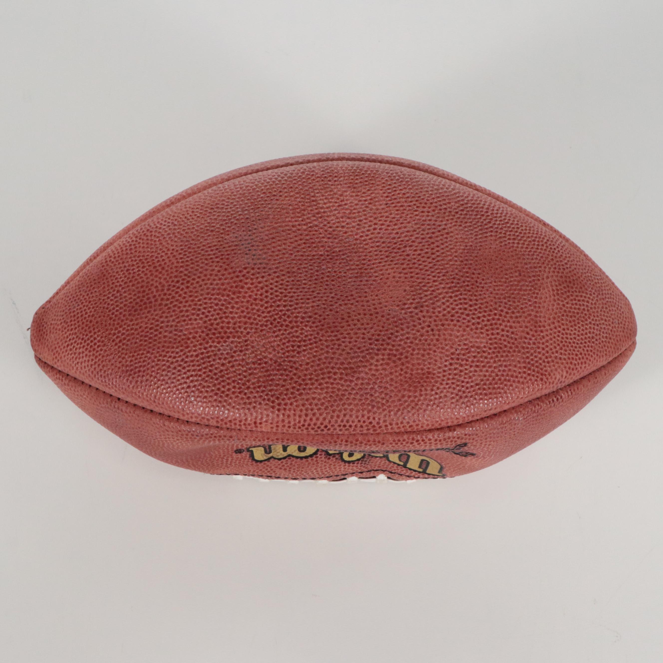 Charles Grant Game Used New Orleans Saints Jersey and Signed Football