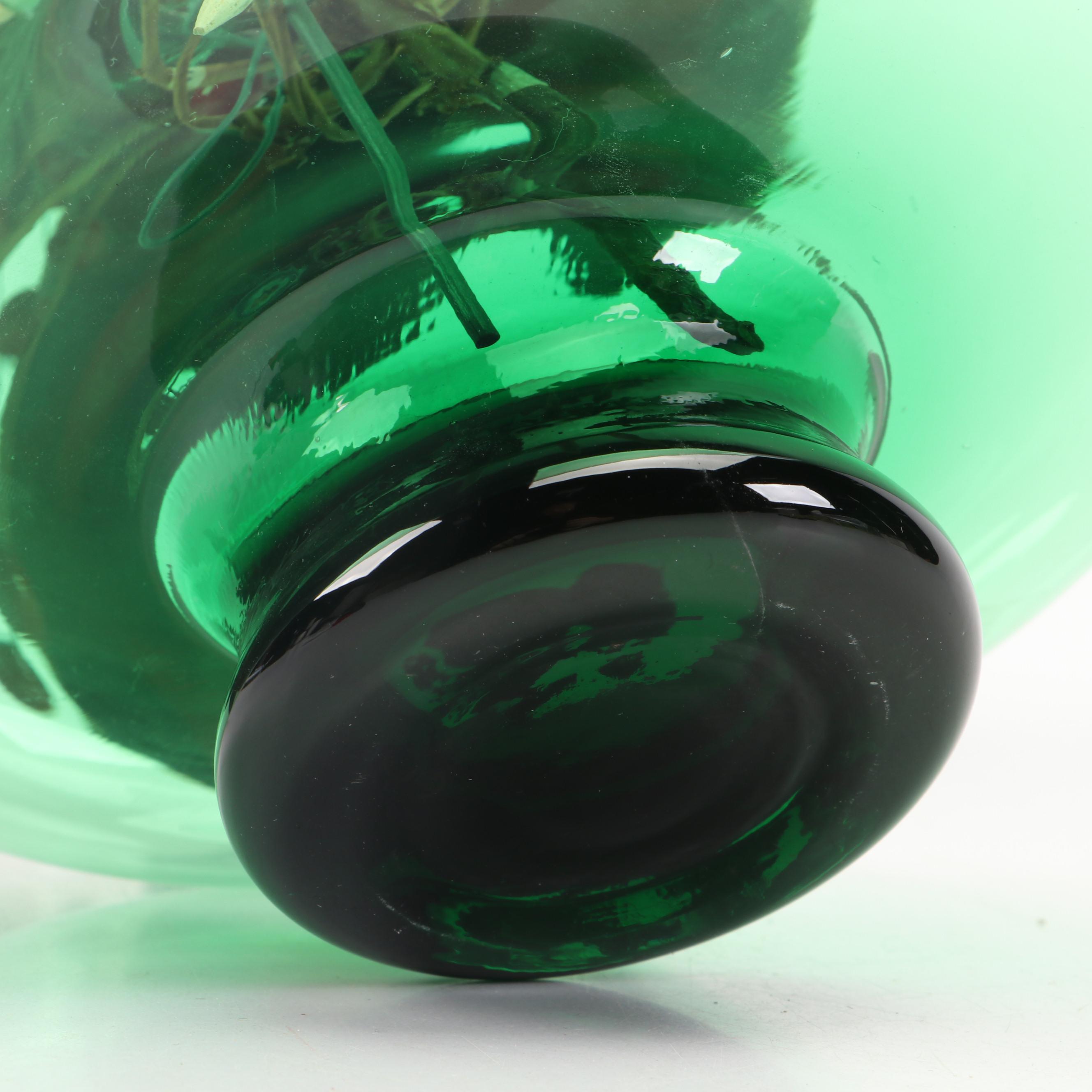 Smith & Hawken Dyed Wood Wreaths with Green Glass Vase and More