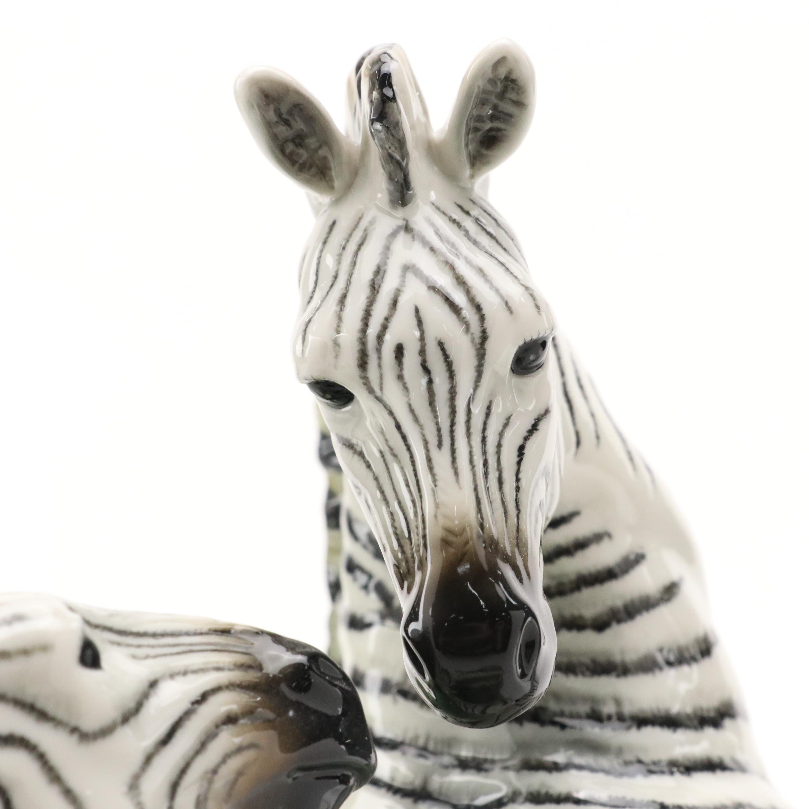 Franz "Jungle Beauties-Safari" Porcelain Figural Zebra Vase, 2003-2013