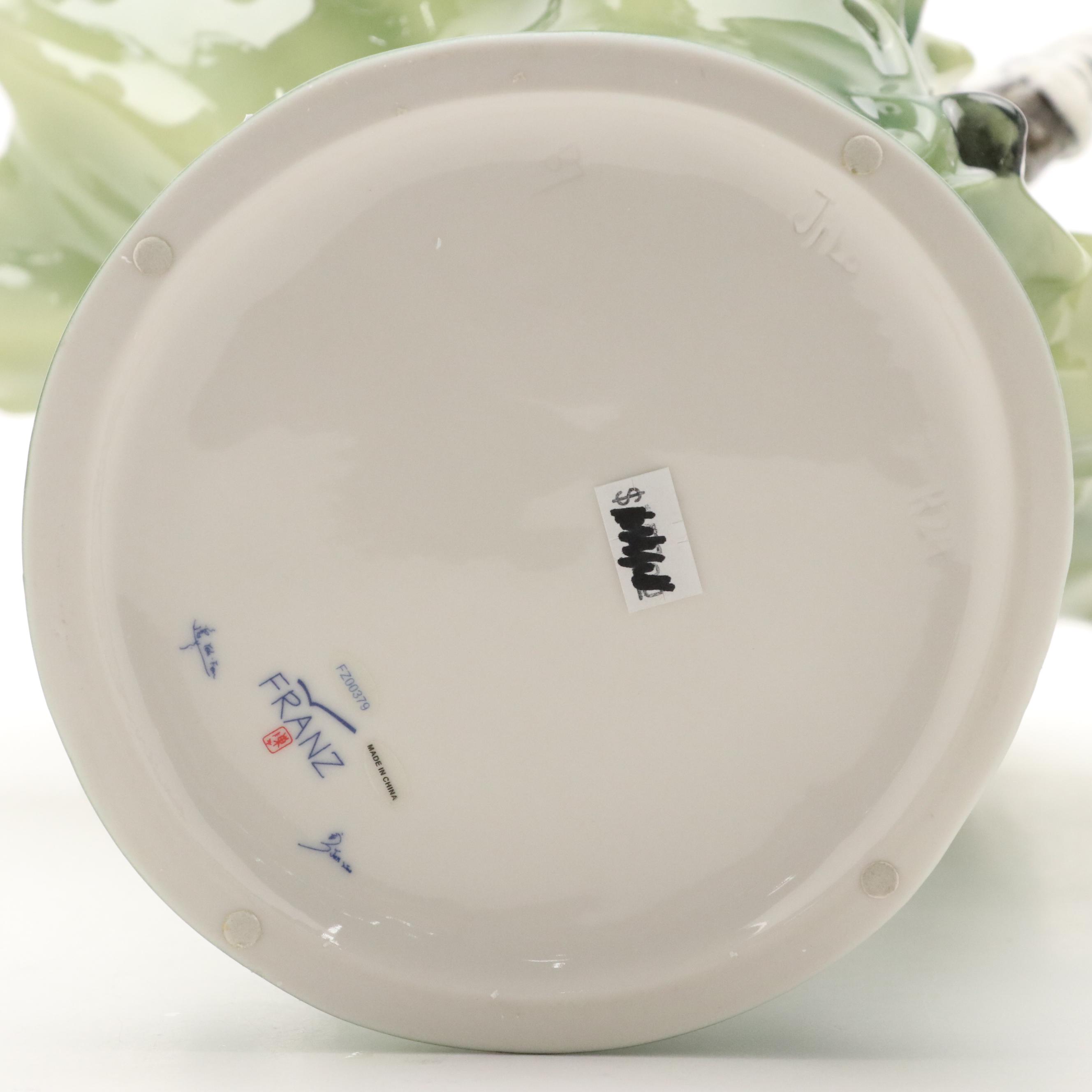 Franz "Jungle Beauties-Safari" Porcelain Figural Zebra Vase, 2003-2013