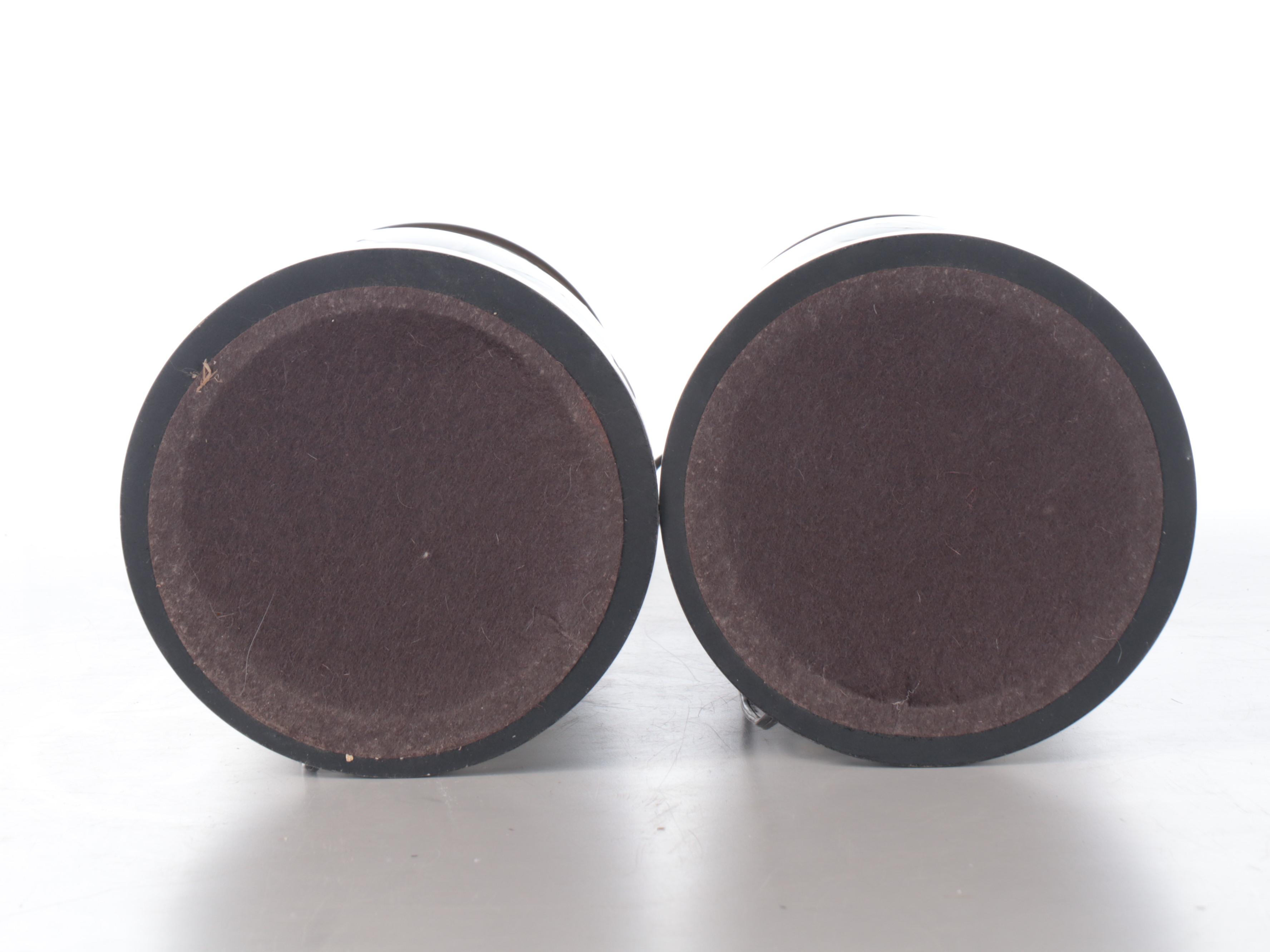 Wildwood Blue Calla Lilies Ceramic Vase Table Lamps, Late 20th Century