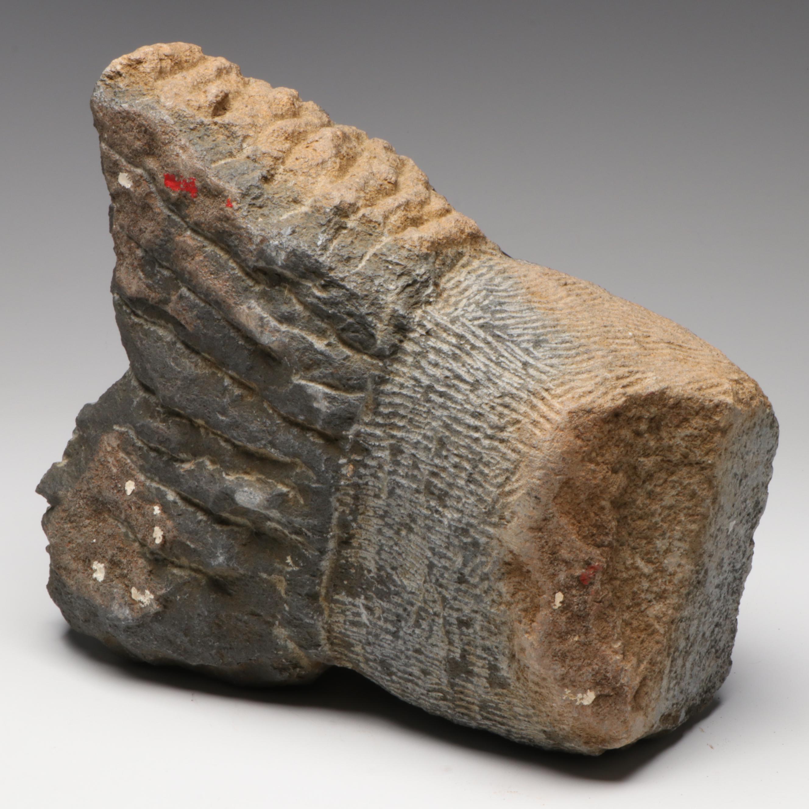 Shona Hand-Carved Springstone Serpentine Figural Sculpture