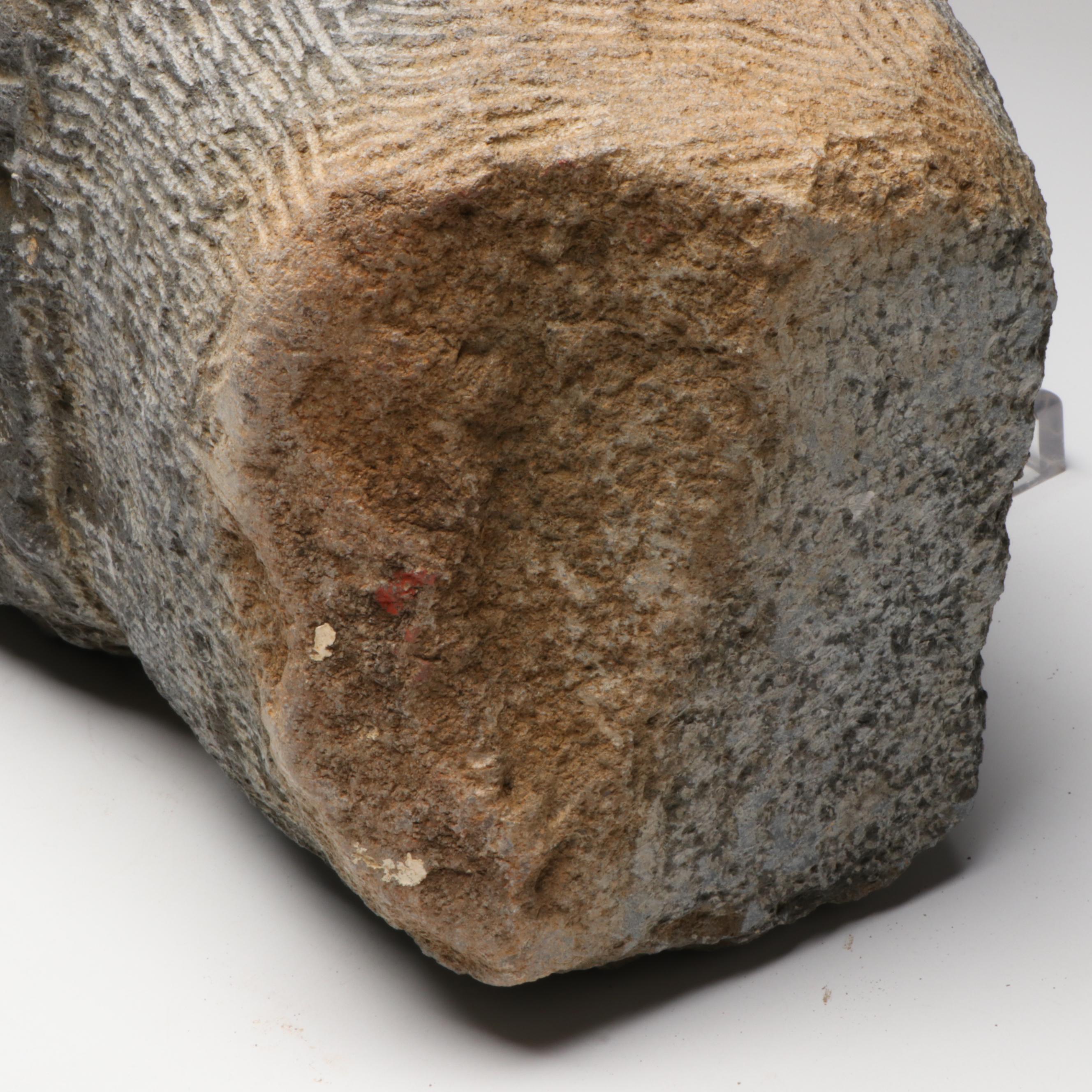 Shona Hand-Carved Springstone Serpentine Figural Sculpture