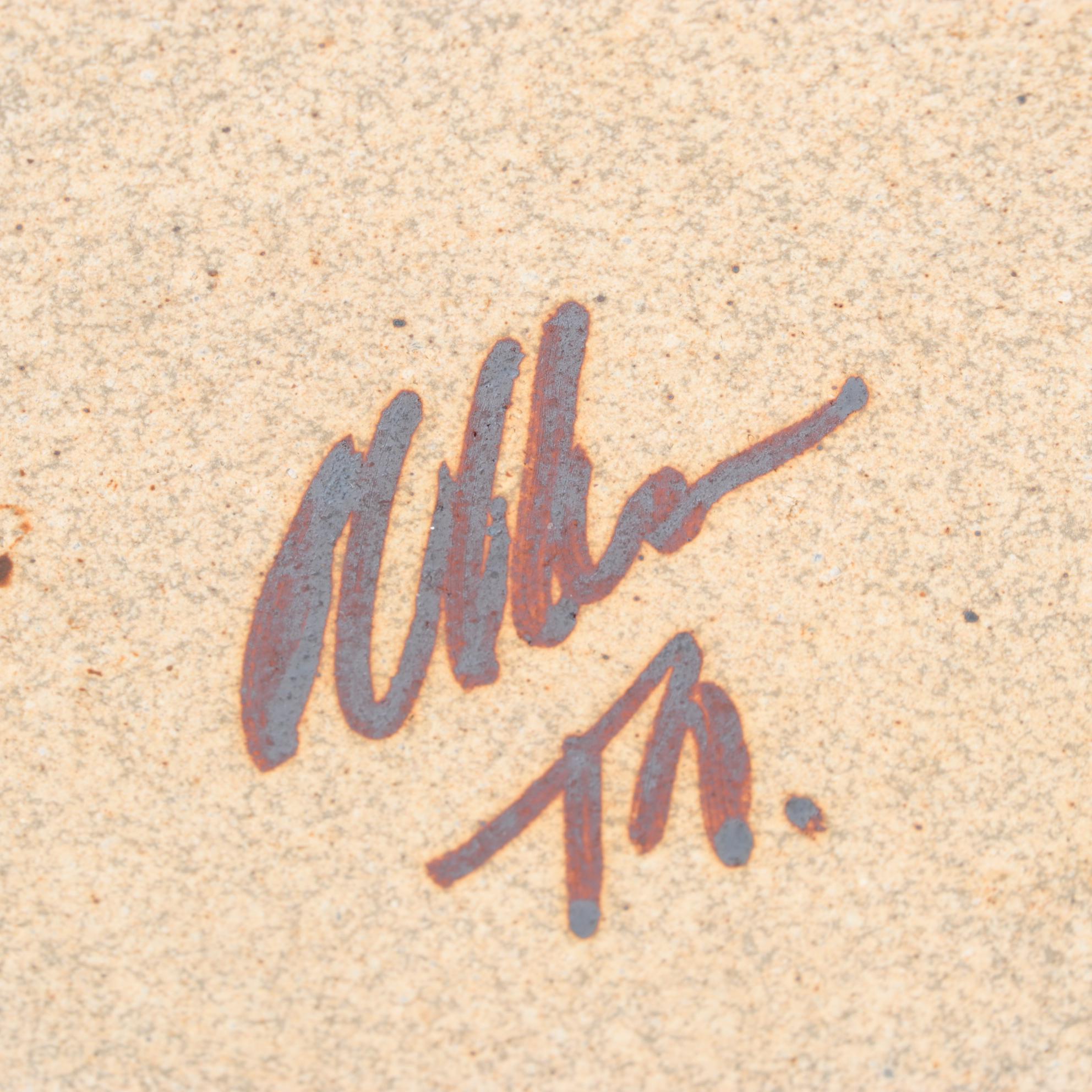 Handmade Salt Glazed Stoneware Vase Duo