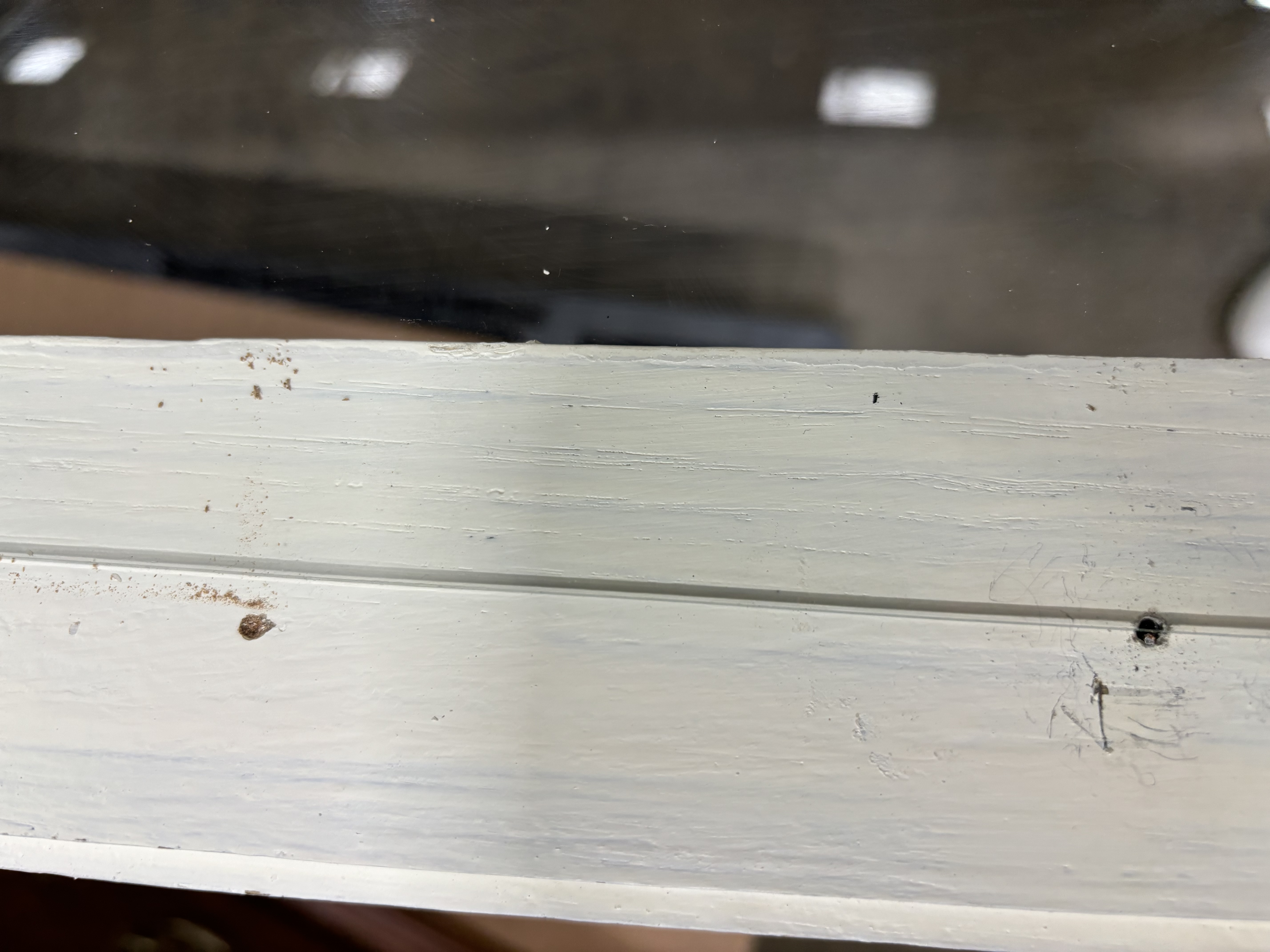 Late Victorian White-Painted Display Cabinet, circa 1900