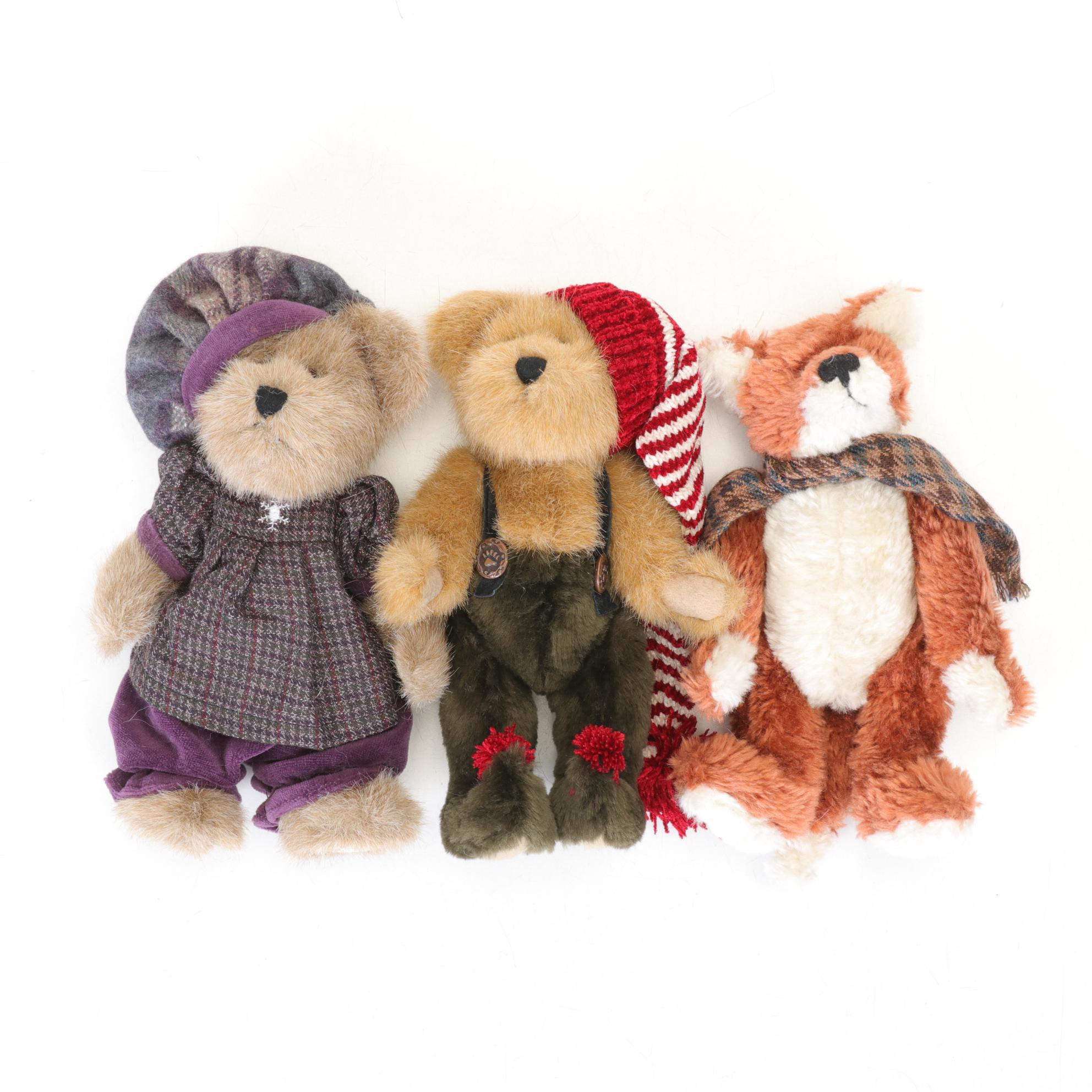 Boyds Bears Collection Features "Reggie Foxworthy" and Two Bears With Caps