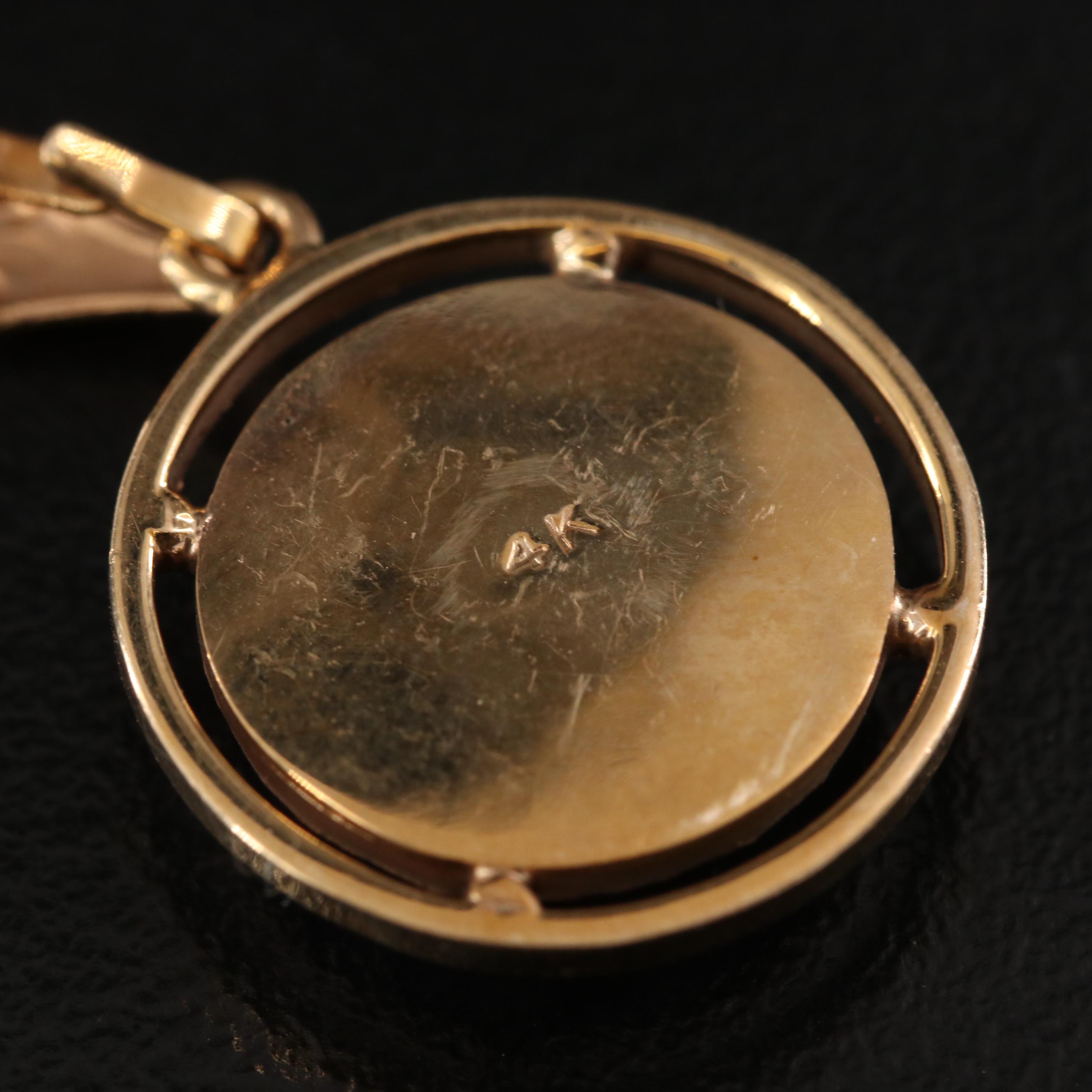 14K Floral Jasperware Pendants and Earrings with Sapphires and Diamonds