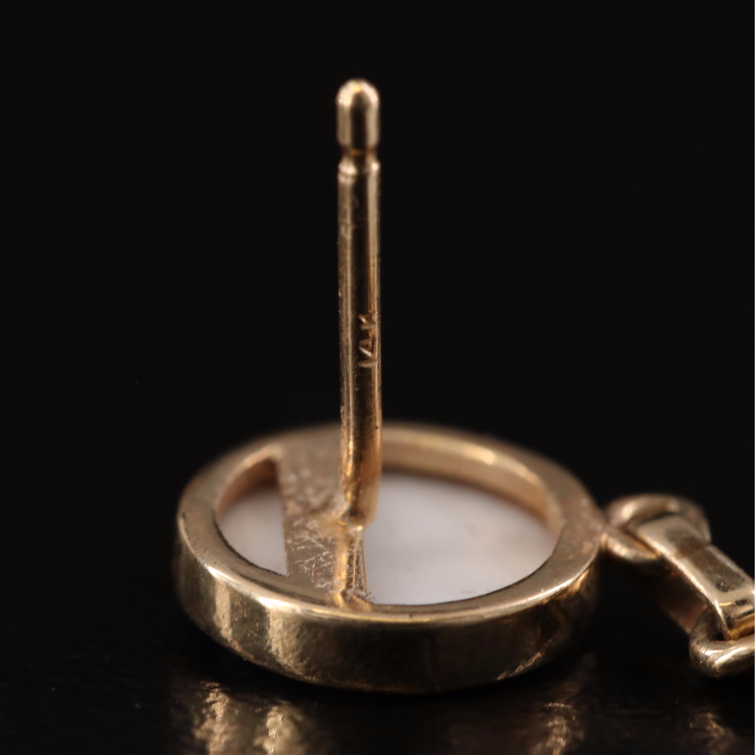 14K Floral Jasperware Pendants and Earrings with Sapphires and Diamonds